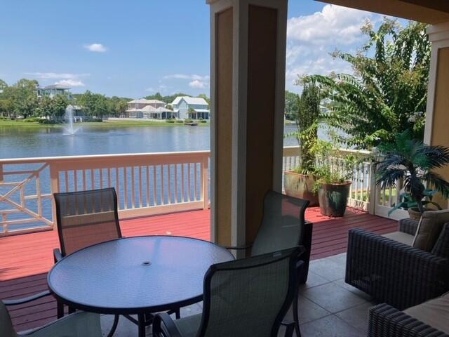 Enjoy panoramic views of Crystal Lake from the large deck of this fully furnished 2BR/2BA rental! This downstairs unit includes utilities and offers  9' ceilings- for an open, bright, and airy feeling. The split floor plan provides both bedrooms with privacy. The kitchen has been recently upgraded with tile backsplash and crown molding. Come and enjoy all the amenities that Sandestin has to offer with this one year rental!