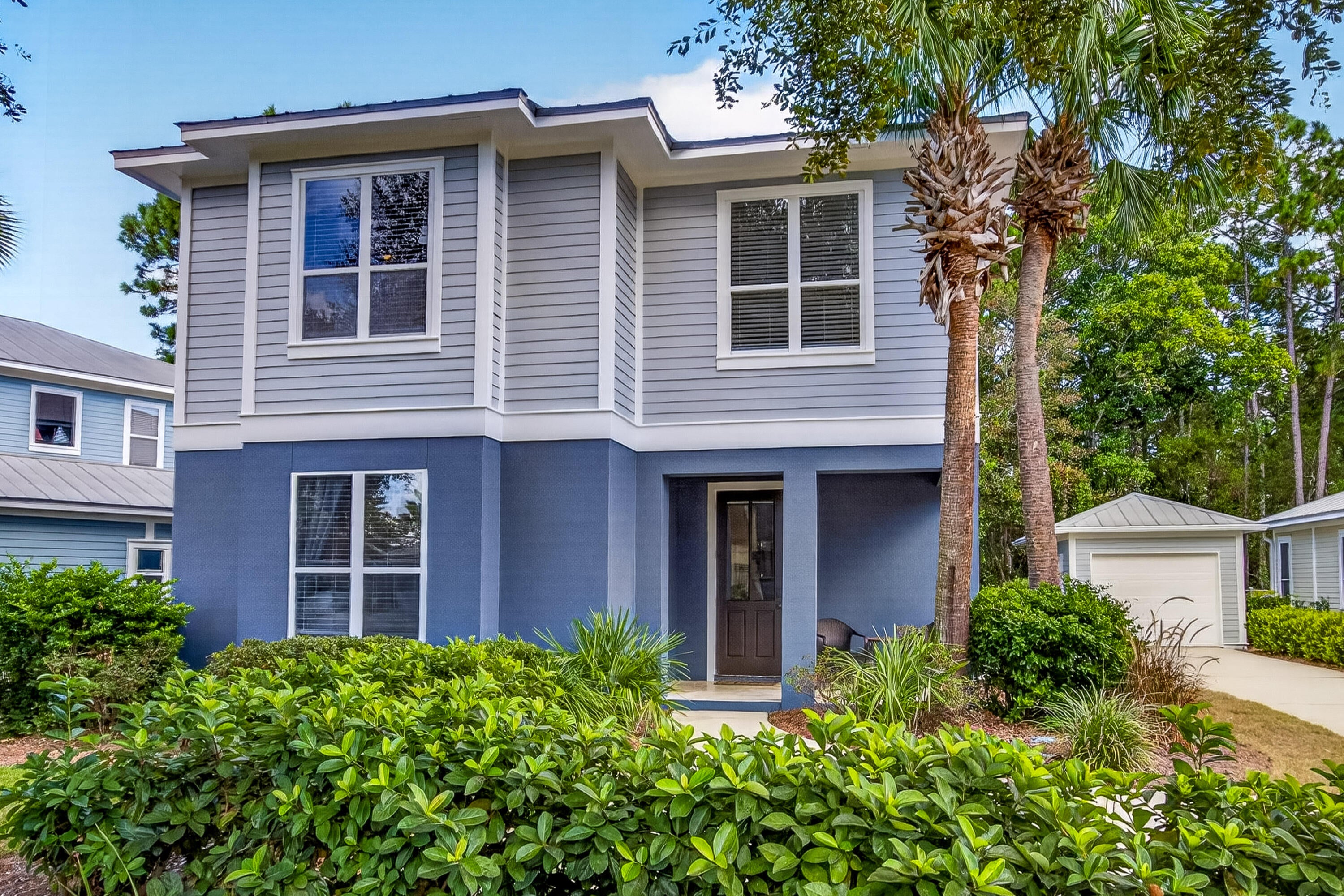 Enjoy relaxed resort living at 2046 Crystal Lake Drive, a welcoming four-bedroom home in the Crystal Lake neighborhood of Sandestin Golf & Beach Resort. Offered fully furnished with a four-seat golf cart included, this home features thoughtful updates, a recently painted exterior, and a peaceful wooded backdrop.

An inviting foyer opens to the living, dining, and kitchen areas, creating a comfortable space for gathering and entertaining. The renovated kitchen offers generous counter space and a breakfast bar for casual meals. A first-floor bedroom with an en-suite bath provides a convenient retreat for guests.

Upstairs, the spacious primary suite features two walk-in closets and a renovated bathroom with dual vanities, a soaking tub, and a beautifully renovated separate shower. Two additional bedrooms and a renovated hall bathroom complete the second floor.

Out back, the private yard backs to woods, offering a quiet setting to unwind. The Trex patio is ideal for outdoor dining, morning coffee, or simply enjoying the Florida sunshine.

Hop on your golf cart and explore the Sandestin lifestyle, with convenient access to the Village of Baytowne Wharf and the dining and shopping at Grand Boulevard. Whether you're looking for a primary residence or a coastal getaway, this Crystal Lake home offers comfort, privacy, and resort convenience.