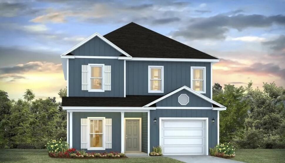 The Alabaster is a thoughtfully crafted single-family home that is ideal for a primary residence, second home, or vacation retreat. A welcoming covered entry opens into a foyer that flows seamlessly into the dining area and expansive open concept living space. Stylish EVP flooring enhances durability and design throughout the main living areas. 

At the heart of the home, the kitchen and family room are perfect for everyday living and entertaining, showcasing quartz countertops, a spacious center island, abundant cabinetry, and a generous pantry. Natural gas service with a gas cooktop elevates the kitchen for home chefs, while matte black plumbing and hardware fixtures add a bold, contemporary finish.

The main level primary suite offers a private retreat with an ensuite bath featuring dual vanities, an oversized shower, and a walk in closet. Upstairs, a versatile loft provides flexible living or media space and is surrounded by three secondary bedrooms. Two bedrooms share a full bath, while the fourth includes a private ensuite, ideal for guests or multigenerational living.
Additional highlights include the laundry room on the main level and a powder room near the entry.