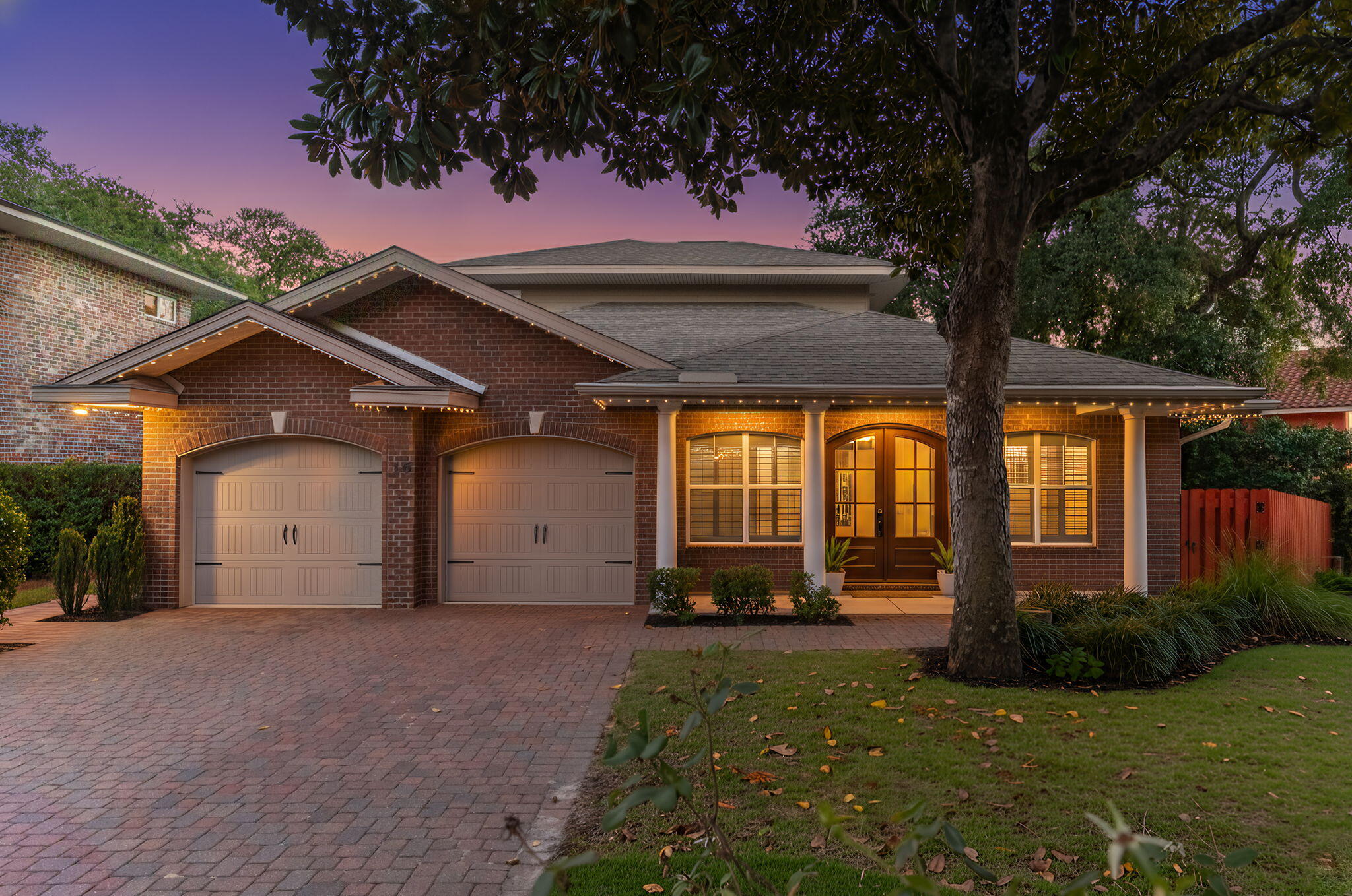 Seller is Offering $15,000 towards a rate buy down! Welcome to coastal living at its finest. Tucked away at the end of a picturesque cul-de-sac draped with centuries-old live oaks, this 2,531 sq ft all-brick home in the sought-after Plantation Oaks community embodies what life along the Gulf Coast is all about--relaxation, beauty, and effortless entertaining.

Built in 2013 and meticulously maintained, this 3-bedroom, 2.5-bath home also offers a loft and dedicated office space. Its thoughtful layout was designed with gathering in mind: the living room, kitchen, and primary suite all overlook the serene backyard, where a sparkling pool and brand-new enclosure set the stage for unforgettable moments.

The primary suite is a true retreat, featuring a spacious en-suite with a whirlpool tub, separate shower, double vanities, and private toilet room. Step directly from your sanctuary onto the pavered patio that wraps around the pool, complete with a built-in fire pit and a stand-alone hot tub and spa-your own private resort after a day on the water.

Inside, the kitchen is a chef's delight with a commercial-grade side-by-side refrigerator and freezer, double ovens, gas cooktop, walk-in pantry, granite countertops, and a generous island. Upstairs, guests will love the bar area with mini-fridge and the large balcony offering peaceful water views.

This home is truly move-in ready, boasting upgrades such as two newer HVAC systems (2021), a tankless water heater, whole-house water filtration, custom closets, lush landscaping with Bluetooth-controlled lighting, newly refinished pool, and natural gas features including lanterns and a cozy fireplace. Ceiling speakers run throughout for seamless entertaining.

Storage is abundant with a spacious two-car garage (with two garage doors), ample attic space, and a stand-alone backyard shed.

As a resident of Plantation Oaks, you'll enjoy deeded water access with a neighborhood lookout offering tranquil views of the Intracoastal Waterway and Santa Rosa Sound a perfect spot to watch the cotton-candy Gulf Coast sunsets or let your dogs splash in the water.

All of this is just minutes from the sugar-white sands of Okaloosa Island, shopping, dining, Hurlburt Field, Eglin AFB, and a short drive to Destin.