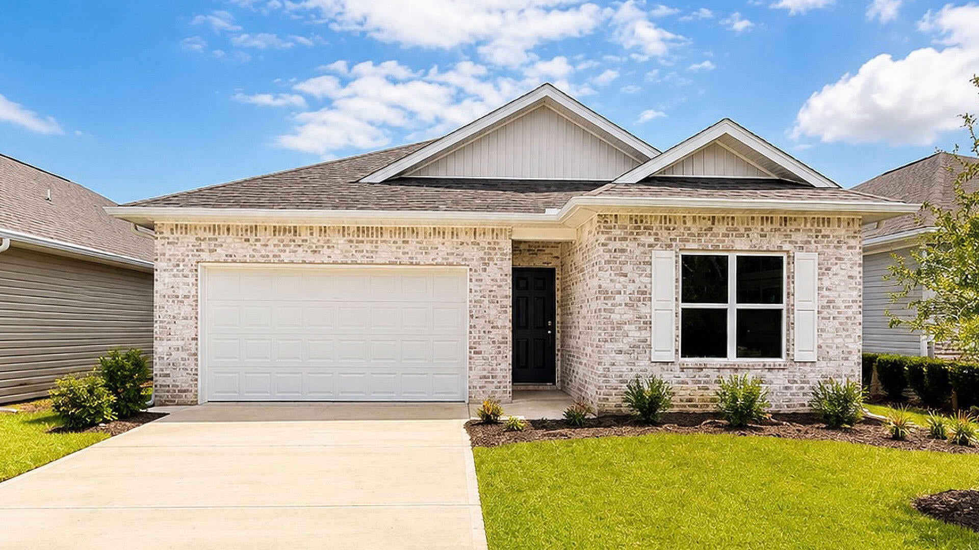 Welcome to the Creekside floorplan, at Ashton Park Phase III, our new home community in Freeport, Florida. Featuring 2,107 square feet, this beautiful single-story home offers 5-bedrooms with 3-bathrooms, a 2-car garage, and a seamless open layout.

When entering the home, you will have easy access from the entry hall to the first two bedrooms and guest bathroom. Continuing through the hallway you will find a large open concept living area. The great room blends seamlessly into the kitchen, dining space, and living room.