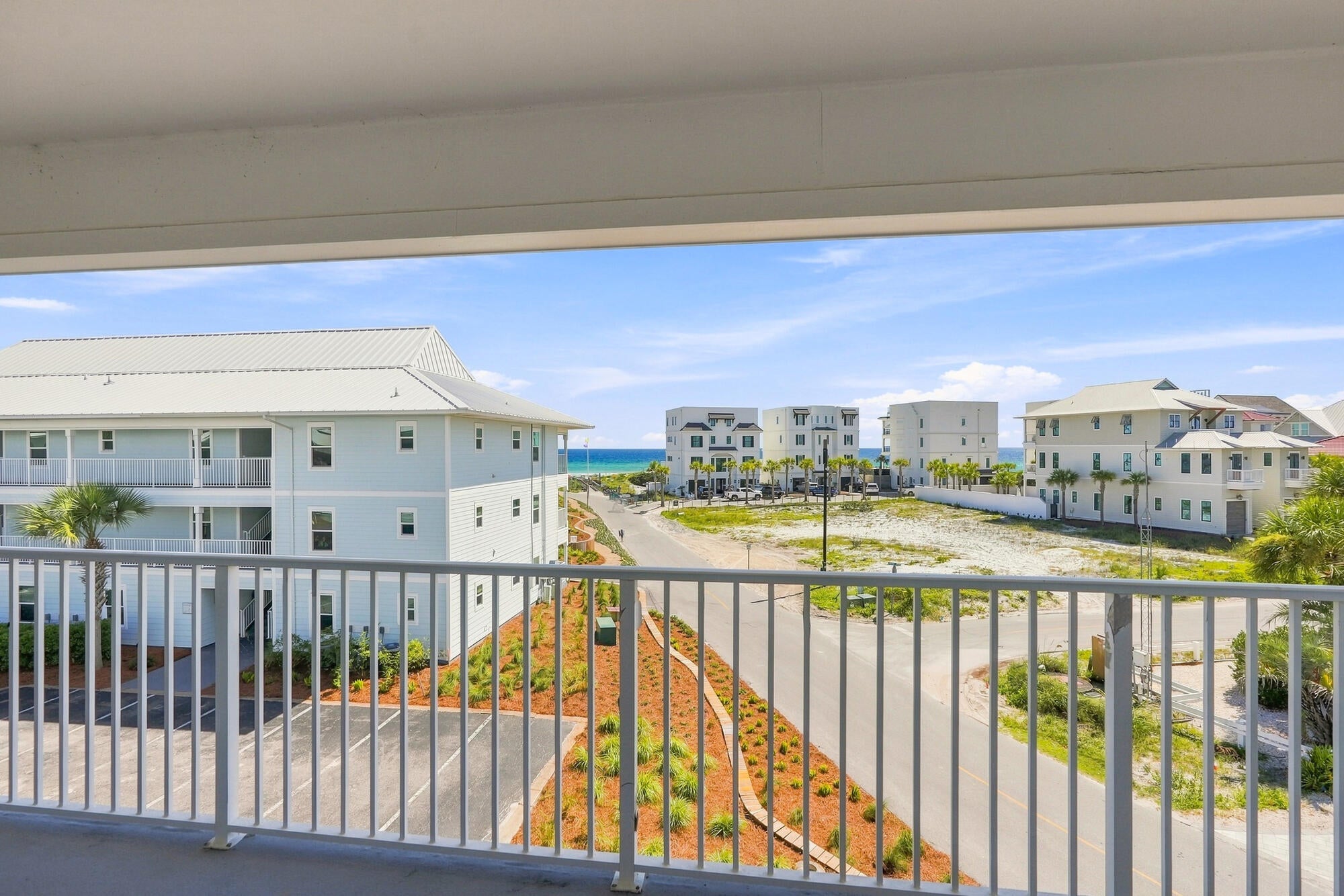 **Seller will pay remaining assessment in full at the time of closing.** Enjoy breathtaking Gulf views from this rare, never-rented end unit at Beachside Villas in Seagrove Beach. Upon entering, you're welcomed into a spacious living and dining area framed by stunning Gulf views. New impact-rated sliding doors open onto an adjoining terrace--the perfect place to take in vibrant coastal sunsets and refreshing ocean breezes.

The updated kitchen features beautiful cabinetry, gorgeous countertops, and a convenient pantry. Two generously sized guest suites share a full bath located near the laundry area. The Gulf-facing primary suite offers spectacular views, private balcony access, and an en-suite bath.
Beachside Villas offers an impressive collection of resort-style amenities, including two pools--one seasonally heated--tennis and pickleball courts, shuffleboard, grilling areas, a scenic community lake, and a community room. Golf-cart trams provide convenient transportation to multiple beach access points.

Offering an exceptional blend of luxury, privacy, and location, this intimate coastal retreat is just minutes from 30A's acclaimed dining, shopping, and entertainment. With projected rental income exceeding $55,000+ annually and nearly all-inclusive association dues, this property presents a compelling opportunity for investors and second-home buyers alike. Inquire today and begin living the coastal lifestyle.