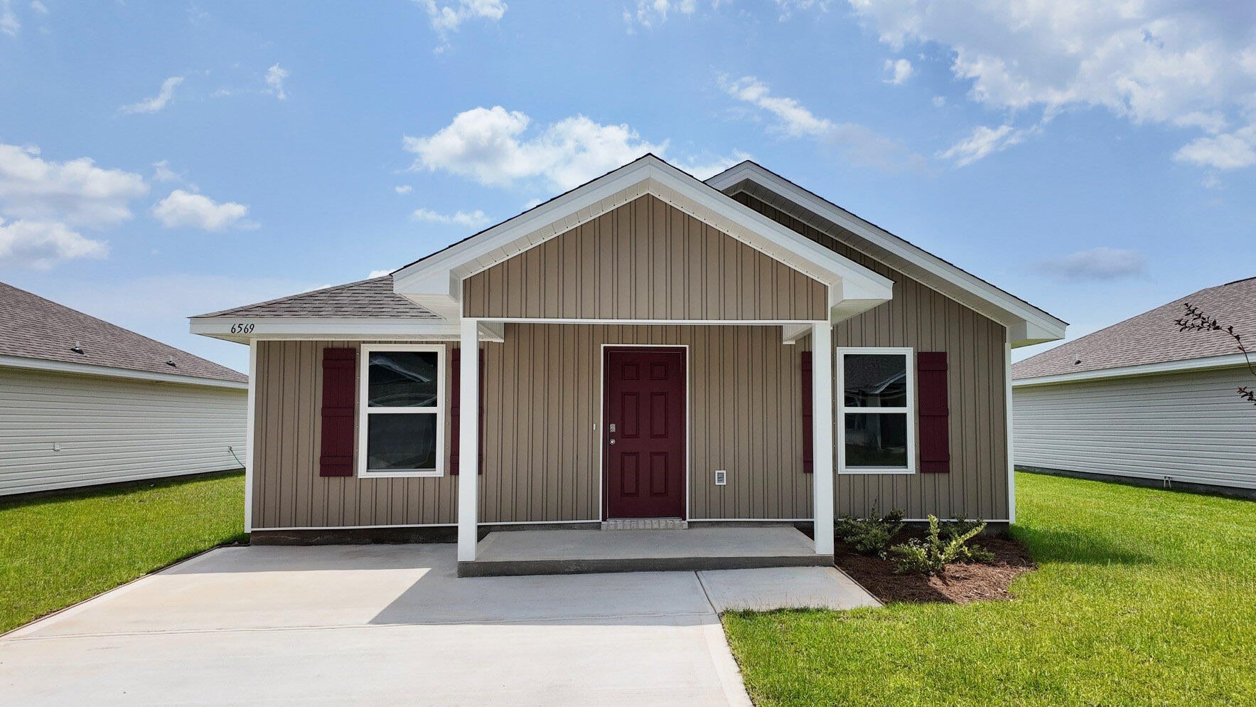 The Rivers Cove community offers residents: Gorgeous Community Pool, Community Center and a nice Community Playground.  The new 'CALLAWAY' floorplan is a charming Florida cottage style home with no wasted space, a desirable open design for relaxed living. 3 bedrooms and 2 bathrooms. Easy care beautiful wood-look flooring, delightful kitchen with stainless appliances, quiet dishwasher, smooth top range, built in microwave and pantry. Also included is Fabric hurricane door/window protection and a Smart Home 'Connect' system with several convenient Smart Home Devices you will enjoy. ALL LISTING pictures, colors, features, and size may vary. Square footages are approximate.