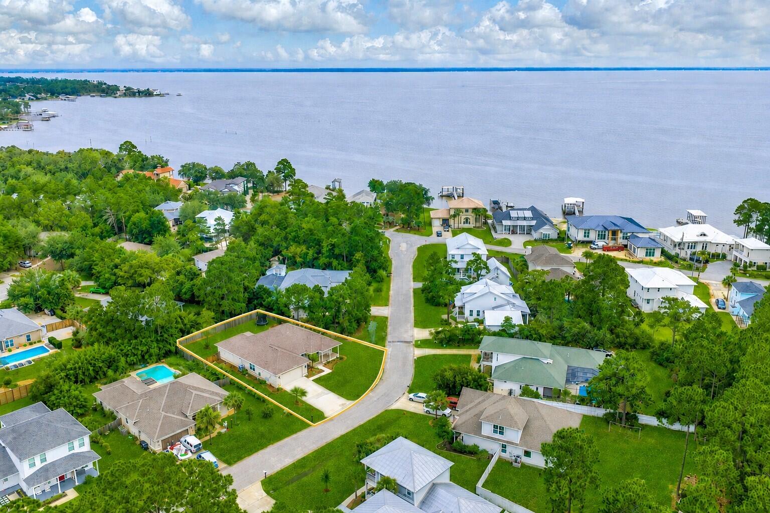 Looking for an immaculate one-story home with a spacious fenced backyard? Welcome to 401 Pelican Bay Drive, a thoughtfully designed residence built in 2020 and offered in turnkey condition.

Freshly painted throughout, this move-in ready home offers 3 bedrooms, an office/flex space, 2 full baths plus powder bath, and a well-designed floor plan that combines everyday comfort with effortless entertaining. The open-concept living area flows seamlessly into the kitchen, where an oversized island, abundant cabinetry, and generous dining space create a natural gathering place for family and friends.

Privately situated at the back of the home, the primary suite features a spacious bath and walk-in closet, while the secondary bedrooms share a convenient Jack-and-Jill bath. The dedicated office/flex space provides versatility for working from home, hobbies, or even additional guest accommodations.

Step outside to enjoy one of the home's standout features--a spacious fenced backyard with plenty of room for pets, play, gardening, or future outdoor enhancements. Just a short distance away, residents enjoy Pelican Bay's Bayfront Park, offering a fishing pier, waterfront gathering areas, and access to the natural beauty of Choctawhatchee Bay.

Pelican Bay is a highly desirable bayfront community that is in the process of becoming fully gated, further enhancing the privacy and appeal of the neighborhood. Conveniently located near Sacred Heart Hospital, Grand Boulevard, and Beaches of 30A.