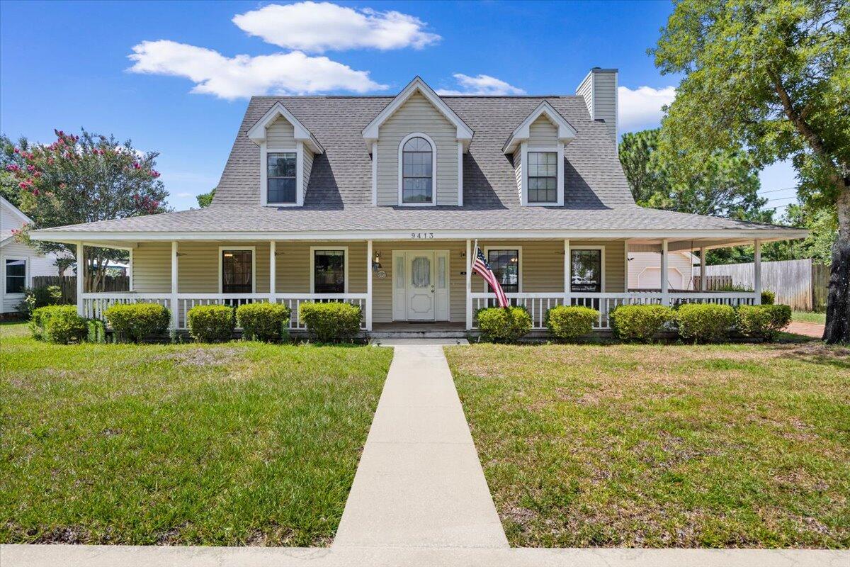 SELLER to provide NEW roof at closing. Bring all offers!
Located on a cul du sac in East Navarre.. A short commute to Hurlbert Field as well as all the Navarre amenities. Large front porch that runs the entire width of the house (and a little down one side). Wood burning fireplace for the cooler days! The master bedroom is downstairs with two additional bedrooms upstairs. The master bedroom has a large walk-in closet and the two additional bedrooms each have two closets! All bedrooms have ceiling fans.  Plenty of room in the back yard for a pool. The driveway is paved with beautiful, red brick. There are two pantries in the kitchen!  (some photos contain virtual staging)