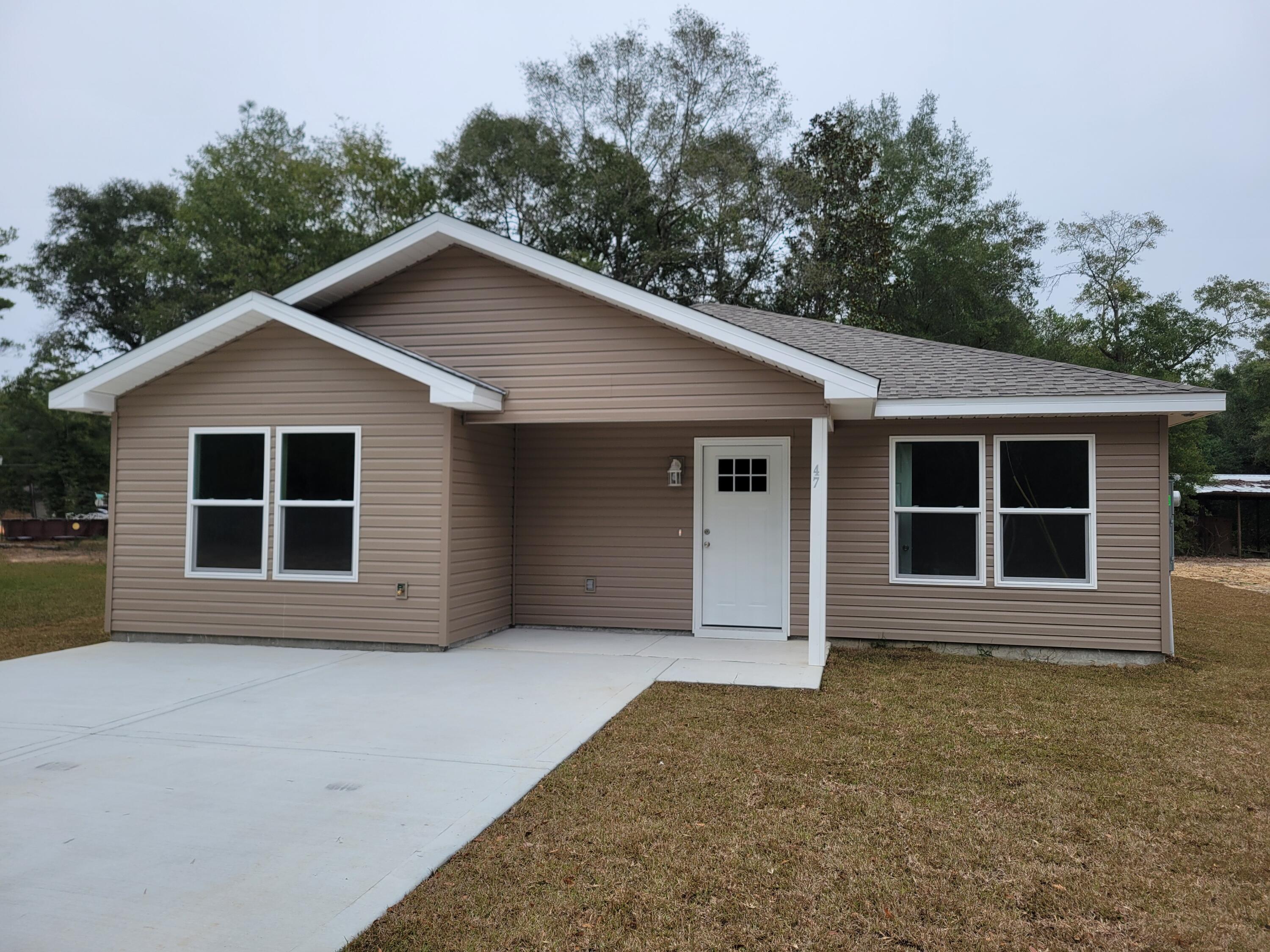 Just reduced and Seller to contribute up to $15,000 towards all closing costs. This brand new home is beautiful with  central air/heat, shingle roof,  with 3 bedrooms, 2 bathrooms, stove and dishwasher included.   Home is turn-key ready and completed! 
Click 'Document Tab'' for copy of floor plan and plat.
