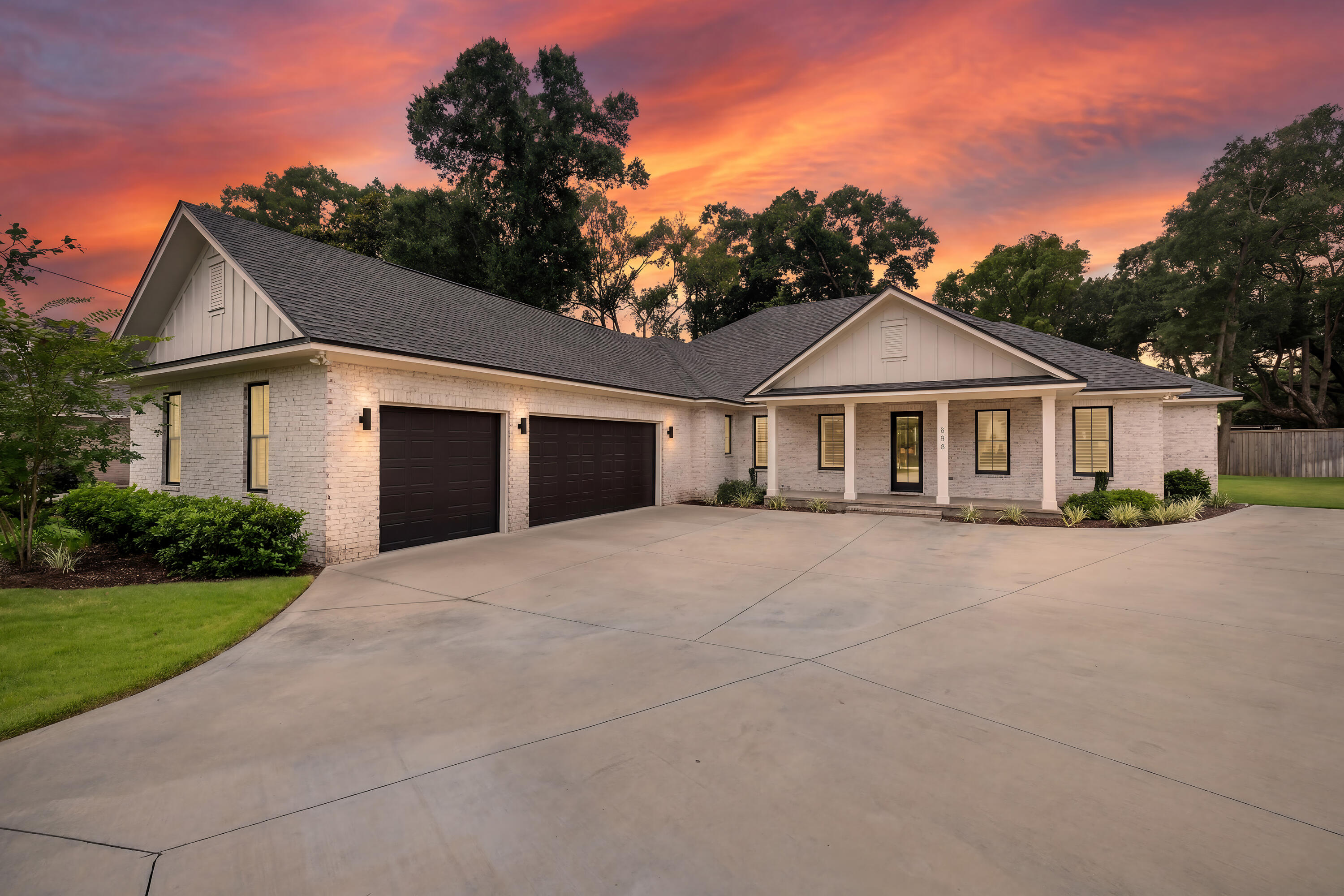 Welcome to Southern Charm! This 5 bedroom, 4 bath home has all the bells and whistles.  It checks all the boxes with all the custom features throughout, which were added for comfort and entertaining. Added plus, the seller pays $15,000.00 towards buyers closing cost.  Premium finishes, large windows and doors to maximize the natural light. Beautifully stained tongue-and-groove ceilings enhance the covered  front and back porches, adding warmth, character, and timeless Southern charm. The large entryway leads into the great room and well-appointed chef's kitchen, featuring quartz counters, 9-ft center island, solid custom wood cabinets with soft-close drawers, gas range with 6 burners, pull-out drawers in the lower cabinets, coffee bar, wine refrigerator, walk in pantry and GE Cafe Appliances. This home is welcoming and perfect for entertaining guests or coming together for family gatherings.  Premium LVP floors in the main areas and 30-inch tile in the bathrooms bring warmth and sophistication. You'll appreciate the custom shutters on all the windows and custom blinds on all the glass doors, along with the peace of mind provided with a whole house Generac generator.  French doors open from the family room to a 10'x44' covered back porch, creating an ideal setting for watching ball games, cookouts, or just enjoying a cup of coffee or glass of wine.  The exterior wall has been plumbed for a gas grill, grilling made easy! The master suite, perfectly located on the backside of the home has an ensuite bathroom and massive closet. The master bathroom has an enormous shower with duel shower heads, double vanity and potty closet. The other bedrooms are generous in size with walk-in closets, recessed lighting and ceiling fans. Two of the three bedrooms have ensuite bathrooms with zero entry showers. The office was designed for any work set up with French doors and large window for the "perfect" zoom lighting.
Additional upgrades include: Anderson doors and windows, solid wood cabinetry, glass office doors, Navian tankless water heater with recirculation, no HOA, 10 ft ceilings, and 12 ft in the garage. (Garage is tall enough to install car lift). Enjoy amble parking spaces and area for your boat or jet skis.  Lincoln Park is only one block over and has a boat ramp, beach area, several picnic areas, large swing set area for babies or children and Super gym set. This home is a quick commute to Eglin AFB, 7th Special Forces, VPS Airport, Destin beaches, and countless activities to enjoy the coastal, laid-back lifestyle of the Emerald Coast. Buyer to verify all dimensions and information important to them.