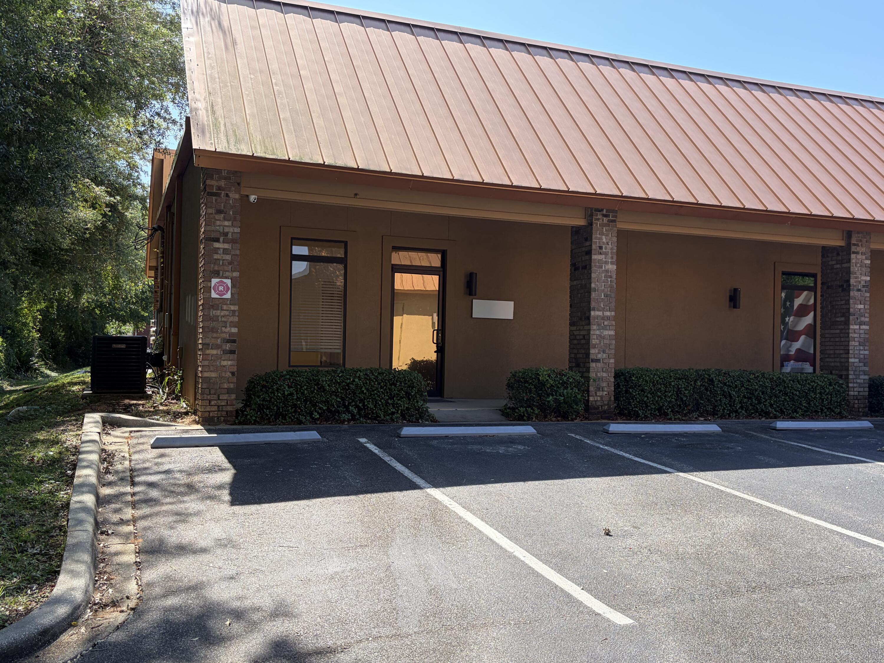 Professional Office Suite includes 5 office suites, 1 expansive executive office & sitting area, 1 large conference room, his & her ADA bathrooms, a break room, and a reception area.