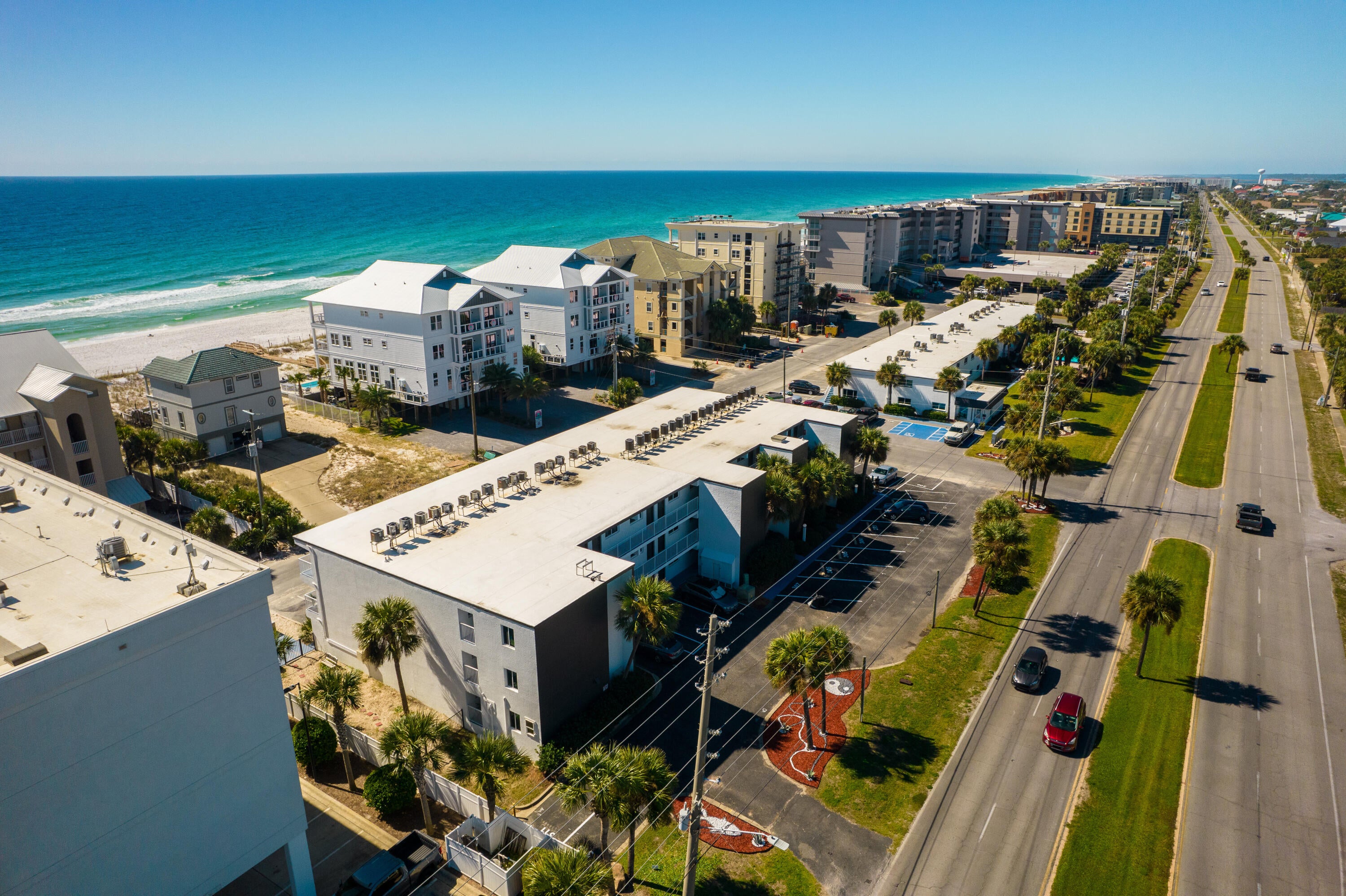 Mar-a-Sol presents a once-in-a-market opportunity to acquire an irreplaceable Gulf-front site on Okaloosa Island, positioned just steps from the shoreline. Assets with this level of beach proximity are virtually nonexistent on the Emerald Coast and increasingly rare across Florida's entire Gulf Coast, making this offering exceptionally difficult to replicate.

The property currently consists of 69 units across two buildings and is 100% occupied, with the majority operating as long-term rentals, providing immediate, stable in-place income. The asset has benefited from thoughtful interior and exterior upgrades, allowing a buyer to maintain current operations while evaluating strategic alternatives.

 Substantial upside exists through conversion to short-term rentals, with projected performance indicating the potential to approximately double the existing capitalization rate. For developers seeking higher and better use, plans are already in place for a seven-story luxury condominium tower, offering a rare opportunity to replace the existing structures and capitalize on elevated Gulf views and direct beach access.

The scarcity of comparable opportunities cannot be overstated. Beachfront sites this close to the Gulf are effectively irreplaceable, not only on Okaloosa Island but throughout much of the Emerald Coast and the broader Gulf side of Florida, where zoning, environmental constraints, and land availability severely limit new development. Whether held as a stabilized income-producing asset, repositioned for enhanced rental performance, or fully redeveloped into a premier luxury beachfront project, Mar-a-Sol offers multiple executable paths to value creation in one of Florida's most constrained coastal markets.