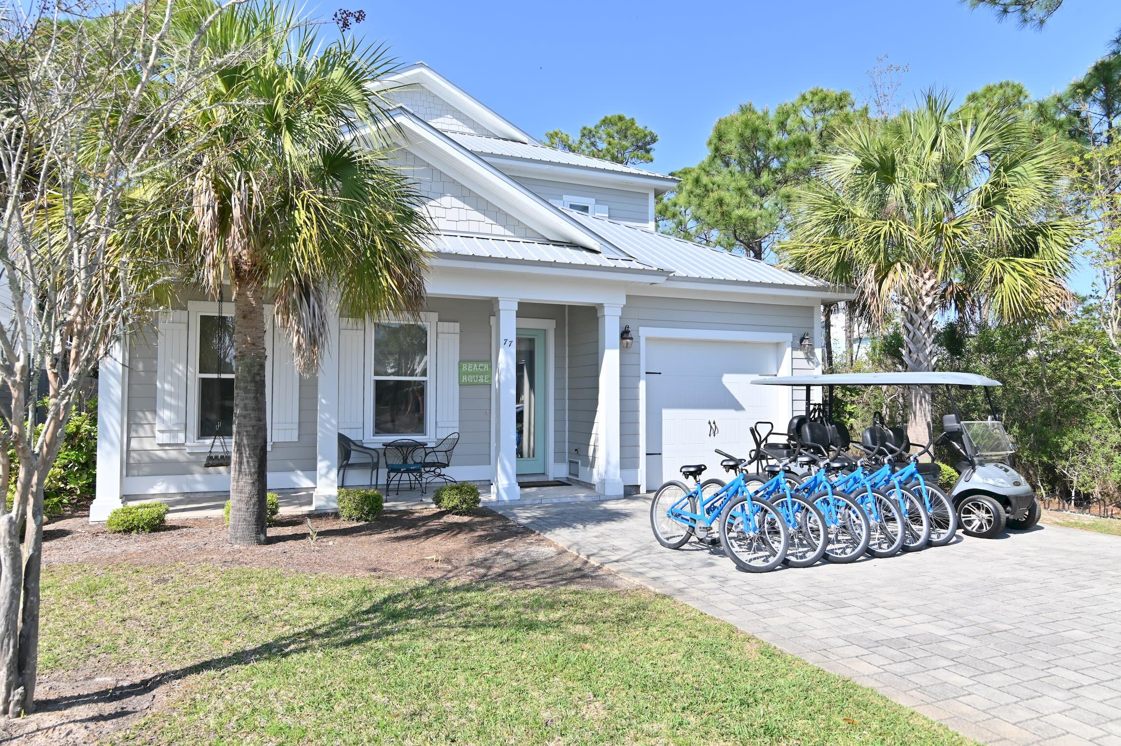 Under $1 million in Frangista Beach, this spacious coastal retreat offers an exceptional combination of size, location, and rental potential. Sold furnished and rental-ready, the home is designed to sleep up to 16 guests and features a bright, open-concept main living area with wide-plank flooring, abundant natural light, generous seating, and a large dining space ideal for gathering with family and friends. The adjoining kitchen offers white cabinetry, granite countertops, stainless steel appliances, a spacious island, and additional bar seating.

The thoughtfully planned sleeping accommodations include well-appointed bedroom suites, a twin guest room, and a custom built-in bunk room that adds both character and valuable guest capacity. Multiple bathrooms feature granite vanities, tiled showers, and attractive coastal finishes.

Outside, enjoy covered front and rear porches, a landscaped yard, paver driveway, and attached garage with room for beach gear, bicycles, and a golf cart. The gated community also offers a swimming pool and convenient access to the sugar-white sand and emerald waters of the Gulf. With accommodations for up to 16 guests, a flexible layout, and a highly desirable Miramar Beach location, this furnished and rental-ready home is well suited as a vacation rental, second home, or full-time residence. Opportunities of this size under $1 million in Frangista Beach are increasingly difficult to find.