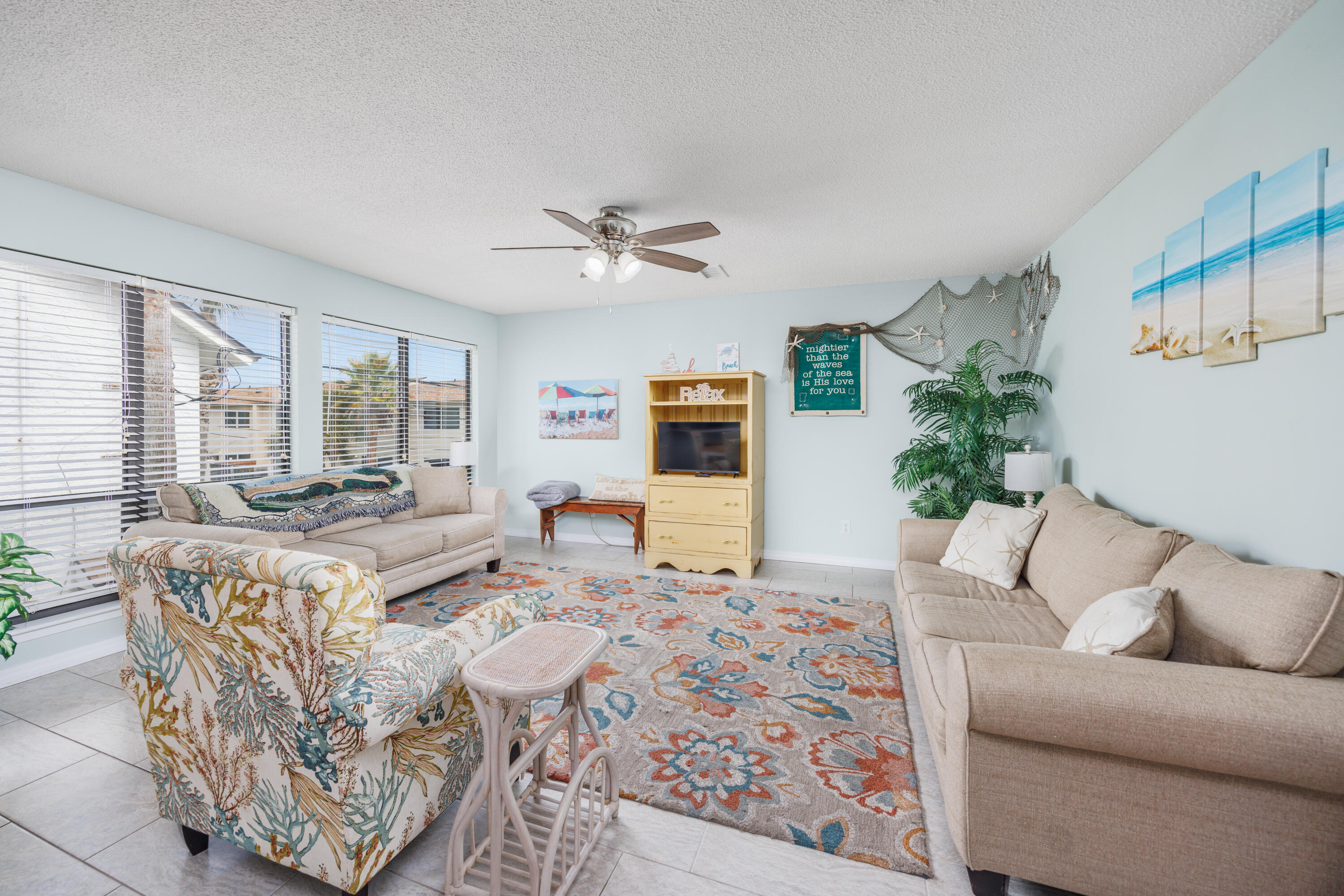 Turnkey 2BR/2BA condo at Beachview Condominium on Navarre Beach! Fully furnished and rental-ready with direct beach access and a community pool. Bright open layout features tile flooring, an updated kitchen, comfortable living area, and a private balcony with relaxing Gulf breezes. Beachview offers convenient access to the sugar-white sand with two public beach accesses located at the east and west ends of the complex. Navarre Beach is consistently recognized by travelers as one of the most beautiful beaches in the United States, known for its emerald waters and peaceful shoreline. Ideal as a second home, vacation getaway, or short-term rental investment on Florida's Emerald Coast, with nearby dining, fishing, boating, and coastal recreation.