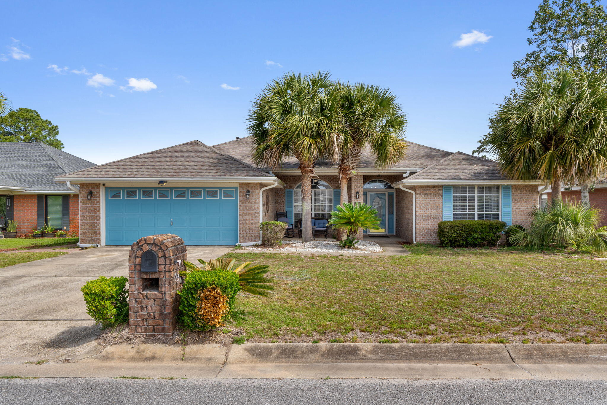 Spacious 4BR/2BA, 2282 SqFt + 210 SqFt heated and cooled Florida Room (not included in the SqFt) -- Priced for a Quick Sale! A rare chance to get into East Navarre below market value and build instant equity with your own personal touches. This 2,282sf split-floor plan home features a large kitchen, formal dining room, separate breakfast area, and huge laundry room. The private primary suite boasts a massive bedroom, double vanities, water closet, and walk-in closet. On the opposite side of the home from three guest bedrooms and a full bath. No carpet...LVP throughout & tile in wet areas. Roof and Water Heater replaced in 2021, Gutters, Underground Utilities & Fenced Yard. BONUS: a 210sf heated & cooled Florida Room not included in the listed square footage and no HOA! Convenient to shopping and dining, just 10 minutes to the beach and 15 minutes to Hurlburt AFB!!!