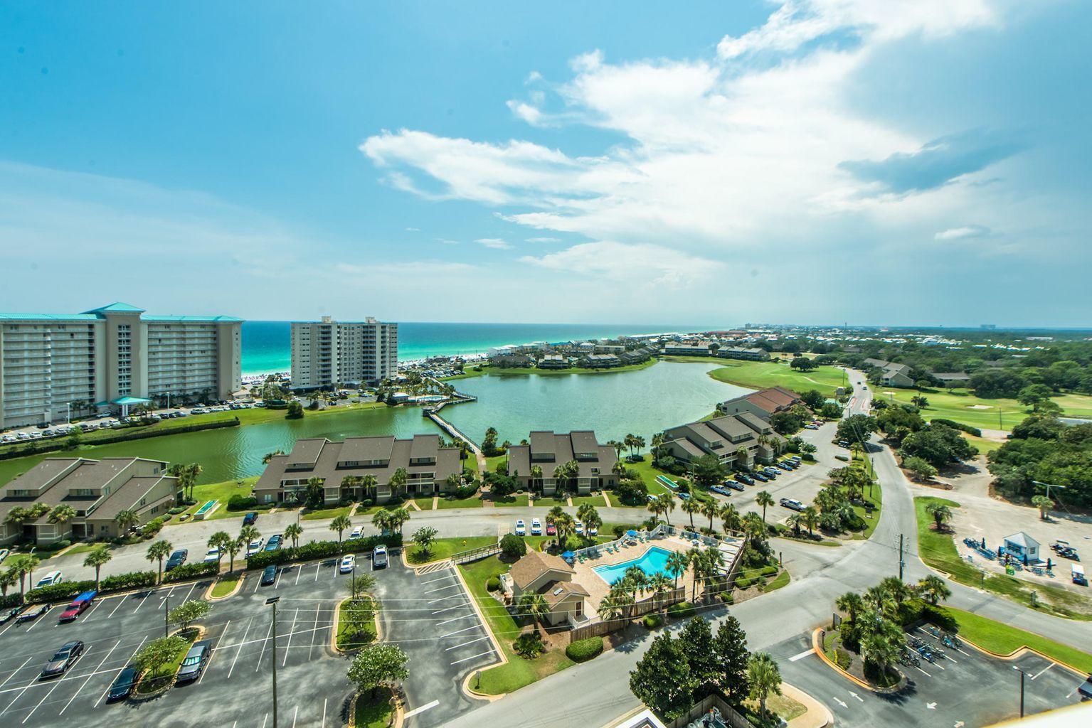 VIEWS VIEWS VIEWS!!!....Become our newest OWNER..in this amazing 1 bedroom condo. With10th floor views of the GULF OF AMERICA AND SUGAR WHITE SANDS WE ARE FAMOUS FOR!!! Let the sand sqeek between your toes when enjoying with loved ones!! PRIVATE BALCONY for AWESOME SUNSETS!!!  Seascape offers access to the worlds most beautiful beaches, entertainment, restaurants, world class golf, tennis, and more.  Tenant pays elec and if unit sells owner will refund one month with 30 days notice to depart and deposit upon inspection..Lease will be assigned to new owner if new owner agrees.