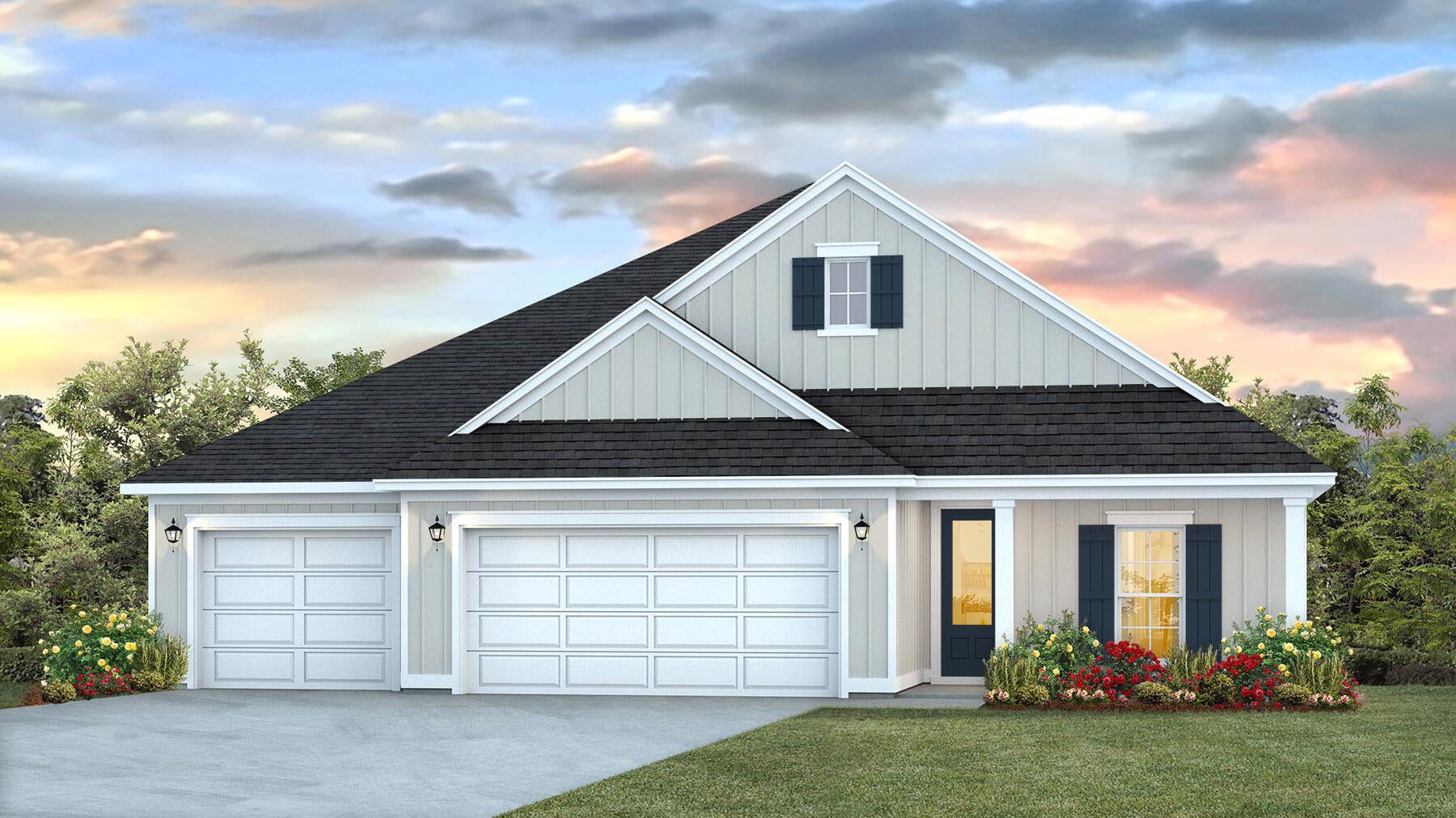 NOW SELLING! Welcome to Rosemary Sound in Gulf Breeze, FL. Welcome to the Pier Plan! With over 2,300 square feet, this beautiful single- story home offers 4-bedrooms with 3-bathrooms, a 3-car garage, and a seamless open layout. Stunning Quartz countertops in kitchen and baths, all stainless-steel appliances, gorgeous EVP wood look flooring & plush carpet in the bedrooms. The Smart Home Connect System includes several Smart Home convenient devices. Upscale home with great curb appeal. Community Pickleball Court is an incredible amenity. Must see! ALL LISTING pictures, colors, features, and size may vary. Square footages are approximate.