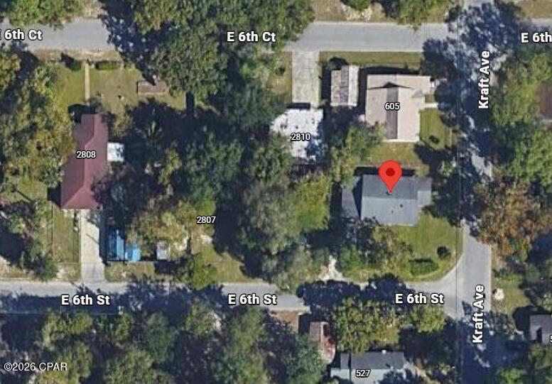 Build your dream home on this conveniently located residential lot in the heart of Panama City. Value is in the land. Existing home is being sold as-is with no contributory vale and is likely a tear-down. Buyer to verify all information and conduct their own due diligence. Situated just minutes from schools, shopping, restaurants, and local parks, this property offers an excellent opportunity for a primary residence or investment. The lot provides easy access from East Avenue, with a left turn onto 6th Street followed by a right onto Kraft Avenue, making commuting throughout Panama City quick and convenient. Whether you're ready to build now or looking to secure land for the future, this centrally located property offers endless potential in an established area close to everything Panama City has to offer.