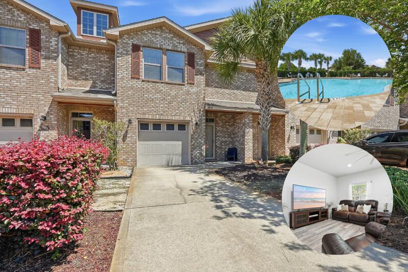 Tucked inside the sought-after Reserve Pointe community, this freshly painted townhome is the definition of easy Florida living. Move-in ready and thoughtfully designed, this 3-bedroom, 2.5-bath home offers a bright, welcoming feel from the moment you walk through the door. The spacious layout features durable tile and luxury vinyl plank flooring throughout the main living areas, granite countertops in both the kitchen and bathrooms, and all appliances included for a seamless transition into your new home.

Upstairs, the oversized primary retreat provides a quiet escape with its own ensuite bath featuring dual vanities, a walk-in shower, and generous walk-in closet. A conveniently located second-floor laundry room adds everyday practicality, while the private fenced backyard and patio create the perfect spot to unwind, entertain, or enjoy time with pets.

Beyond the home itself, Reserve Pointe offers a lifestyle residents love with community amenities that include a pool, playground, sidewalks, and scenic green spaces perfect for evening walks or morning jogs. The HOA also takes care of exterior maintenance, lawn care, and even the roof, making ownership simple and stress-free. Conveniently located in the heart of Navarre, you're just minutes from shopping, dining, everyday conveniences, only 2.5 miles to Navarre High School, approximately 10 miles to Hurlburt Field, and just 2.5 miles from the emerald waters and sugar-white sand beaches that make this area so desirable.