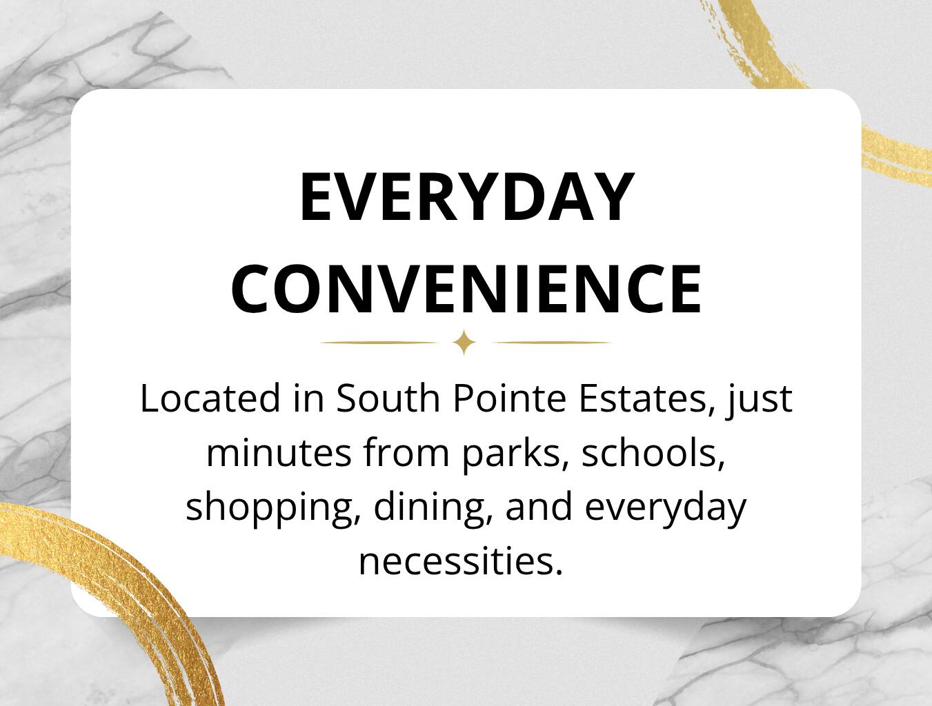 SOUTH POINTE ESTATES - Residential