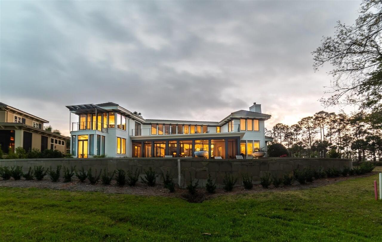 Wow!!!Amazing Golf Course and Bay Views in  BURNT PINE at Sandestin  Golf & Beach Resort. This California Inspired Home was Designed by Renowned Nashville Architect Tuck Hinton. Home was Remodeled Inside & Out And has 5 Bedrooms, 4 Full Baths, 2 Half Baths, Sauna, an Exercise/Office, Elevator and Pool. This MUST SEE HOME sits on One of the Best Locations in all of Burnt Pine. The Nearly 1/2 Acre Lot has Spectacular Sunsets and Views of the Bay & Golf Course. Home Features Magnificent Cypress Wood FLOORS & DOORS, Limestone Floors & Ship Lap Walls. Foyer Features Floor to Ceiling Windows with Great Views of the Golf Course and Bay . Gourmet Kitchen with Top of the Line Appliances and a Stainless Steel Island.  One of a Kind Spa Like Master Suite with His & Her Baths,His & Her Closets and Suana. Temporary off the market as Sellers are making renovations to the house