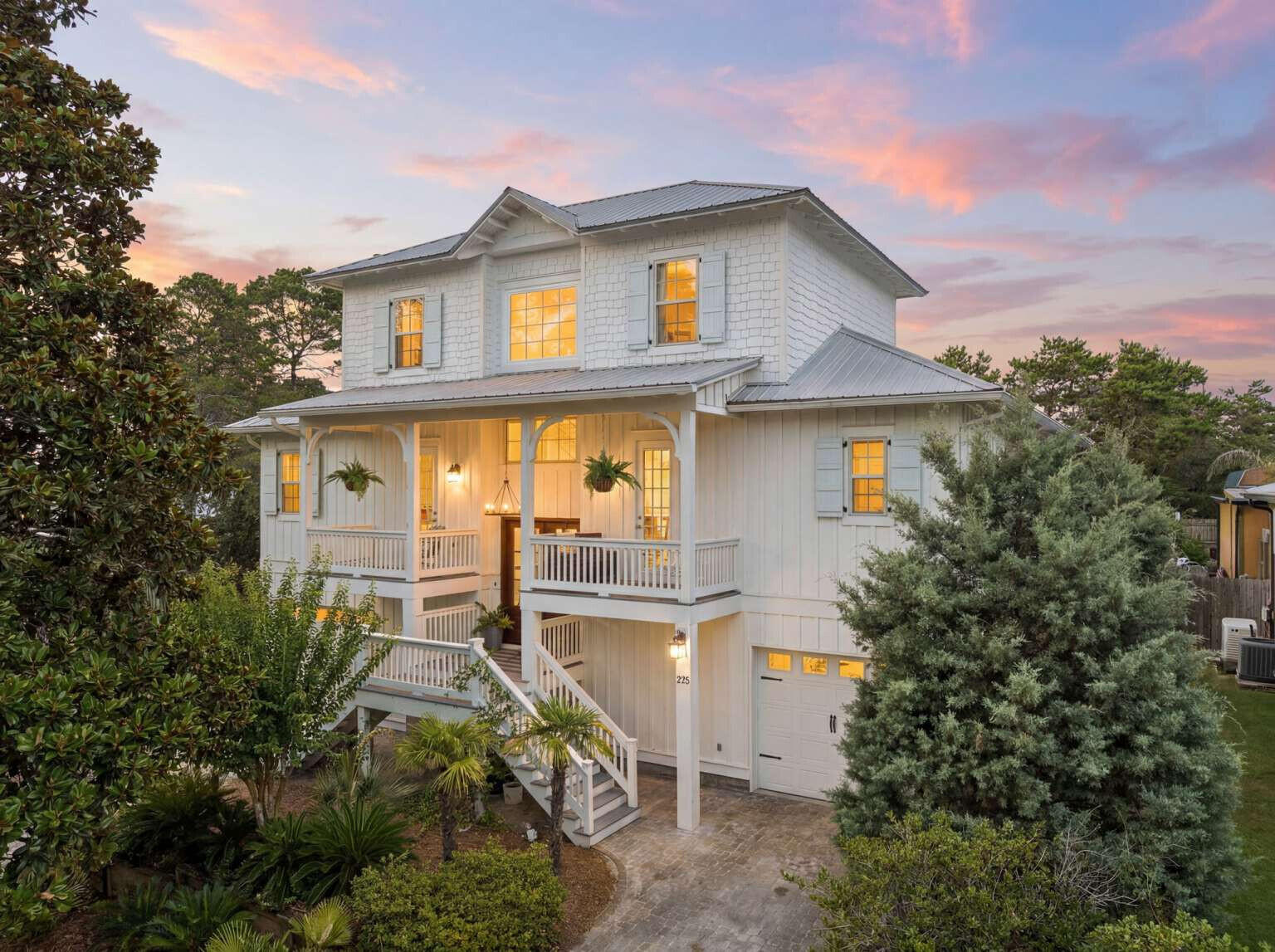 Welcome to 232 Birch Street, a beautifully updated coastal retreat nestled on a quiet dead-end street in the heart of Santa Rosa Beach. Backing to a serene nature preserve and situated on a spacious 9,148-square-foot homesite, this exceptional property offers privacy, tranquility, and convenience, all within a short 5-10 minute walk to the sugar-white sands and emerald waters of the Gulf Coast.

Designed for comfortable living and effortless entertaining, the home features a spacious open-concept floor plan filled with natural light. Each bedroom offers its own private en-suite bathroom, creating an ideal layout for families, guests, or vacation living. The well-appointed kitchen showcases newer appliances, abundant counter space, and seamless flow into the expansive living and dining areas.

Significant recent upgrades provide both comfort and peace of mind, including impact-rated windows, solar panels, a whole-house generator, a gas line, tankless gas water heater, gas range, newer appliances, and tasteful aesthetic improvements throughout the home.

Step outside and enjoy the natural beauty that surrounds you. The large screened porch offers the perfect place to relax with morning coffee, unwind after a day at the beach, or enjoy the peaceful sounds of the adjacent preserve. The generous yard provides plenty of room for outdoor entertaining, gardening, or future enhancements. Ideally located near shopping, dining, and outdoor recreation, this property presents a rare opportunity to enjoy the best of the Santa Rosa Beach lifestyle. Whether you're seeking a primary residence, second home, or investment property, 232 Birch Street combines modern updates, coastal charm, and an unbeatable location.

Experience this exceptional beachside retreat for yourself.