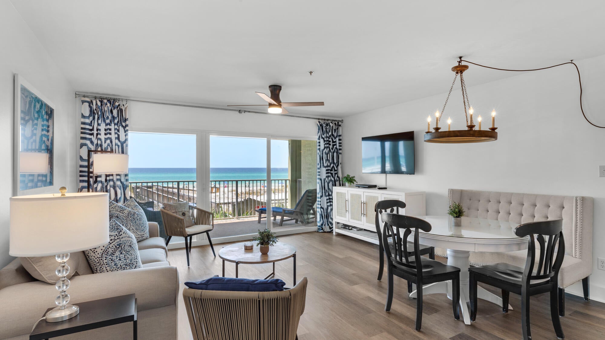 Commodore's Retreat #104 -- Gulf Front Getaway in Seagrove Beach

Wake up to the sound of the surf and the shimmer of emerald water in this beautifully remodeled 1-bedroom, 1-bath gulf front condo in Seagrove Beach. Tucked inside a low-density complex directly on the Gulf of Mexico, unit 104 offers 792 square feet of thoughtfully updated living space, including hall bunks that make the most of every inch for extra guests.

Step inside to take in incredible gulf views from the living area, then head out to your private balcony to soak in the emerald waters and sugar-white sand below -- a front-row seat to some of the most sought-after scenery on 30A. The remodeled interior brings a fresh, coastal feel throughout, ready for owners and renters alike to move right in.

Currently on a strong rental program, this condo has generated nearly $63,000 in gross rental revenue, making it a proven income producer as well as a personal beach retreat. Priced to be one of the best values among 1BR/1BA gulf front condos on the market today, Commodore's Retreat 104 is a rare opportunity to own directly on the Gulf without the premium price tag.

Whether you're searching for a turnkey investment property or your own slice of 30A paradise, this low-density gulf front gem checks every box.