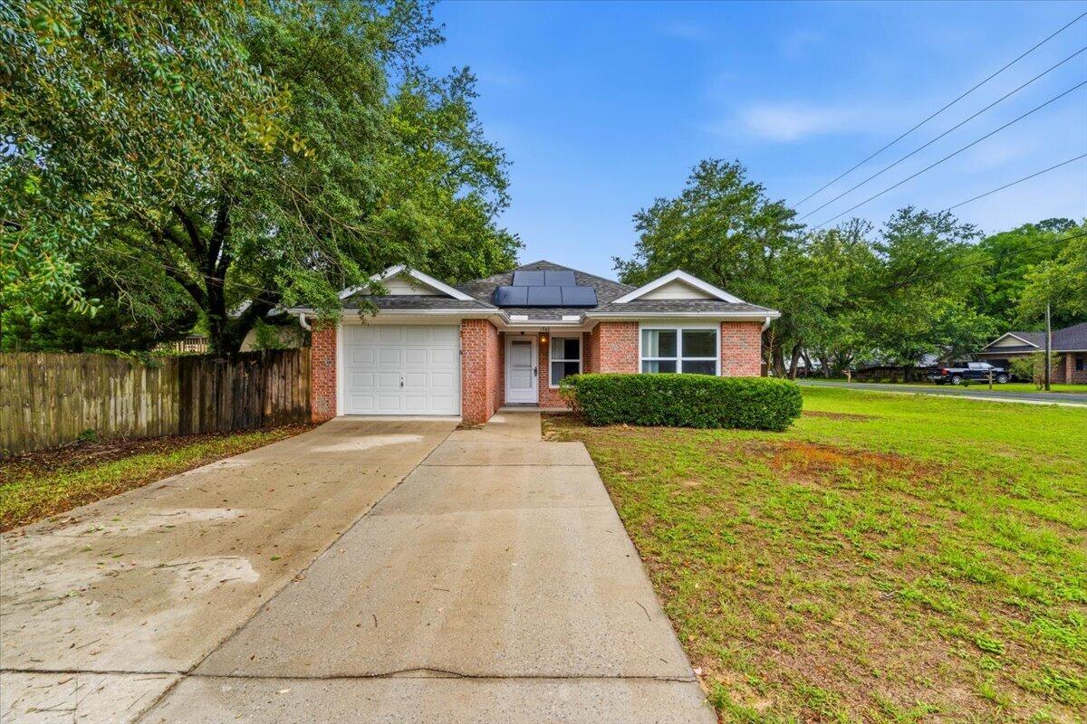 Move-in ready and affordable home in highly sought-after Niceville! This sparkly clean 3-bedroom, 2-bath home features new luxury vinyl plank flooring throughout, brand-new carpeting in the bedrooms, and fresh interior paint, giving the home a fresh, inviting feel. Attached one car garage and split bedroom floor plan. 

The roof was replaced and permitted in 2021. 
New water heater. 
Solar 2021. 

Whether you are a first-time buyer, downsizing, or looking for an affordable home in a desirable location, this property is one you won't want to miss!