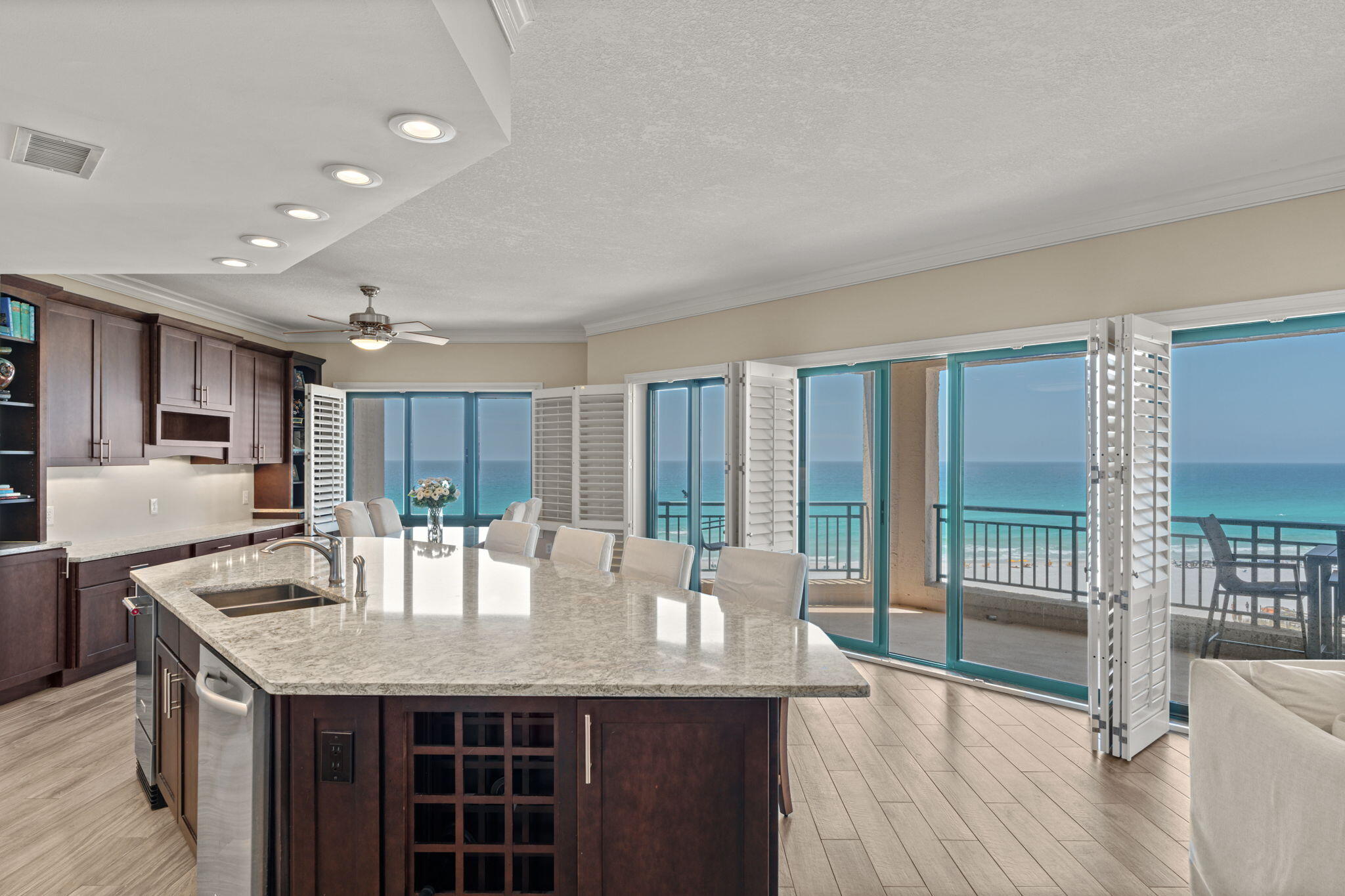 Discover a legacy of coastal elegance in this immaculate, seventh-floor sanctuary within the prestigious, non-rental Southwinds I. Held by a single owner, this well-maintained residence features 2,061 sq. ft. of refined living space, highlighted by a massive 32-foot window wall. Step onto the 251 sq. ft. wraparound balcony to enjoy refreshing breezes and an unmatched west facing vantage point. AVAILABLE TO SHOW ANYTIME!

 Sandestin Golf and Beach Resort features more than seven miles of beaches and pristine bay front, four championship golf courses, 15 world-class tennis courts, pickleball courts, 108 catch and release ponds stocked with bass (no fishing license required), a 226-slip marina, a fitness center, spa and celebrity chef dining. Shop, dine and play at the charming pedestrian village, The Village of Baytowne Wharf and more. Inside the gates of the resort, residents of the 72 distinctly different neighborhoods enjoy a balanced lifestyle of high-class living, spanning 2,400 acres from the beach to the bay. There are just over 4600 properties within the gates which offer 24 hrs./day gated security. Everything within the gates of the resort is accessible by golf cart or bicycle. The entire resort is interconnected by miles of pedestrian, bike and golf cart paths that weave through groves of live oaks, meandering past natural lagoons, fountains, man-made lakes, and meticulously landscaped fairways.
Just beyond the gates, Grand Blvd with its weekly farmers market, varied events and superb section of dining and shopping is readily accessible by golf cart. The Market Shops, on the south side of highway 98, boasting more dining and shopping choices, is easily accessible utilizing the tunnel beneath Hwy 98