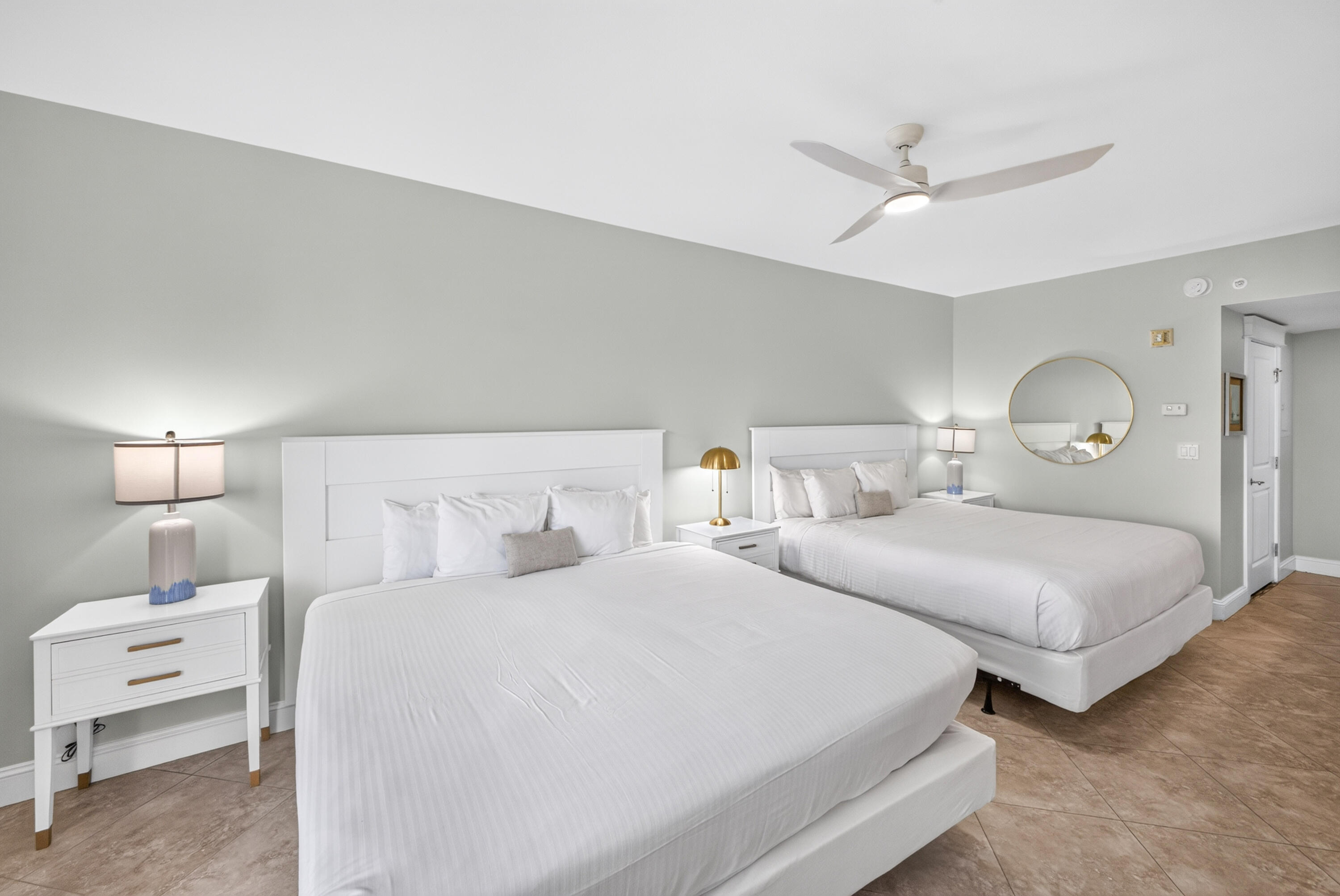 Perched on the 5th floor, this bay-facing studio offers stunning views and a coveted private balcony with comfortable seating for two--the perfect spot to enjoy your morning coffee, unwind with an evening cocktail, or take in spectacular sunsets over the Choctawhatchee Bay. Ideally positioned overlooking the Grand Events Lawn, you'll have a front-row seat to many of the resort's special events and festivities.

Beautifully refreshed in March 2024, the studio features all-new, elegant furnishings and stylish tile flooring throughout, creating a sophisticated coastal retreat that's both inviting and easy to maintain. Thoughtfully equipped for extended stays, the unit includes a convenient two-burner cooktop and a spacious 14-cubic-foot refrigerator, providing added functionality for owners and guests alike.

The Grand Sandestin welcomes owners and guests with timeless architecture and an impressive collection of resort-style amenities, including a zero-entry swimming pool, and fitness center,, convenient on-site check-in, and seasonal concierge services. Just steps away, the vibrant Village of Baytowne Wharf offers an exceptional blend of waterfront dining, boutique shopping, family-friendly attractions, live entertainment, festivals, and year-round events--making this an ideal vacation getaway, rental investment, or personal coastal escape. As an introduction to the Sandestin lifestyle, we invite our new owners to explore amenities that make Sandestin special. The listing brokerage and seller(s) are presenting the buyer(s) of this property with (2) 90-minute rounds of Tennis court time, a golf foursome at one of our three championship courses, and a round of golf for up to four (4) players at the unrivaled Burnt Pine Golf Club.

Sandestin Golf and Beach Resort features more than seven miles of beaches and pristine bay front, four championship golf courses, 15 world-class tennis courts, a 226-slip marina, a fitness center, spa and celebrity chef dining. Shop, dine and play at the charming pedestrian village, The Village of Baytowne Wharf and more. Inside the gates of the resort, residents enjoy a balanced lifestyle of high-class living, spanning the 2,400 acres from the beach to the bay. Everything within the gates of the resort is accessible by golf cart or bicycle. The entire resort is interconnected by miles of pedestrian, bike and golf cart paths that weave through groves of live oaks, meandering past natural lagoons, fountains, man-made lakes, and meticulously landscaped fairways.