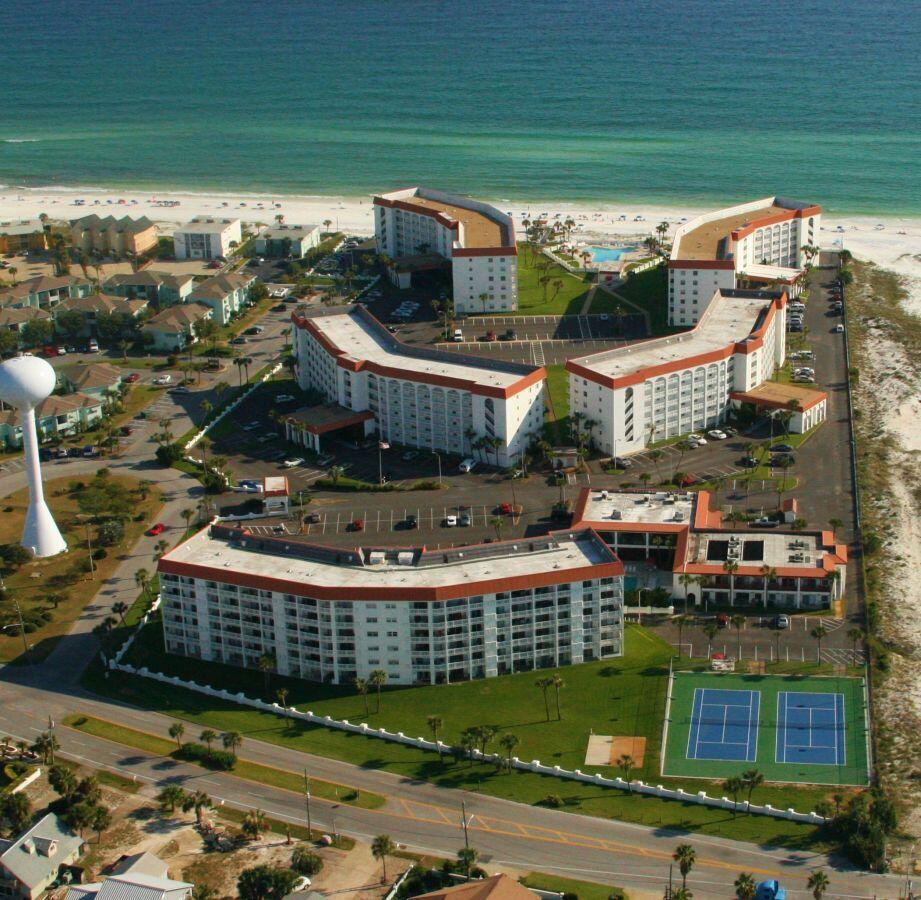 Wake up to beautiful views right on the gulf from this spacious and beautifully furnished 1-bedroom, 1-bath condo at El Matador on Okaloosa Island. Located on the second floor, this residence offers a comfortable layout with a large balcony accessible from both the living room and primary bedroom-perfect for enjoying your morning coffee or unwinding while taking in the peaceful coastal views.

Just steps from private Gulf-front beach access, El Matador offers an impressive array of amenities including two swimming pools, one heated seasonally, a fitness center, sauna, tennis and pickleball courts, basketball courts, and over 11 acres of beautifully maintained tropical grounds. The gated community also features 24-hour security for added peace of mind.

Whether you're looking for a full-time residence, a second home, a snowbird retreat, or an income-producing vacation property, Unit 524 offers an exceptional opportunity to enjoy the best of Okaloosa Island. With both Sound and Gulf views, fantastic amenities, and easy access to the sugar-white beaches of the Emerald Coast, this is one you won't want to miss!