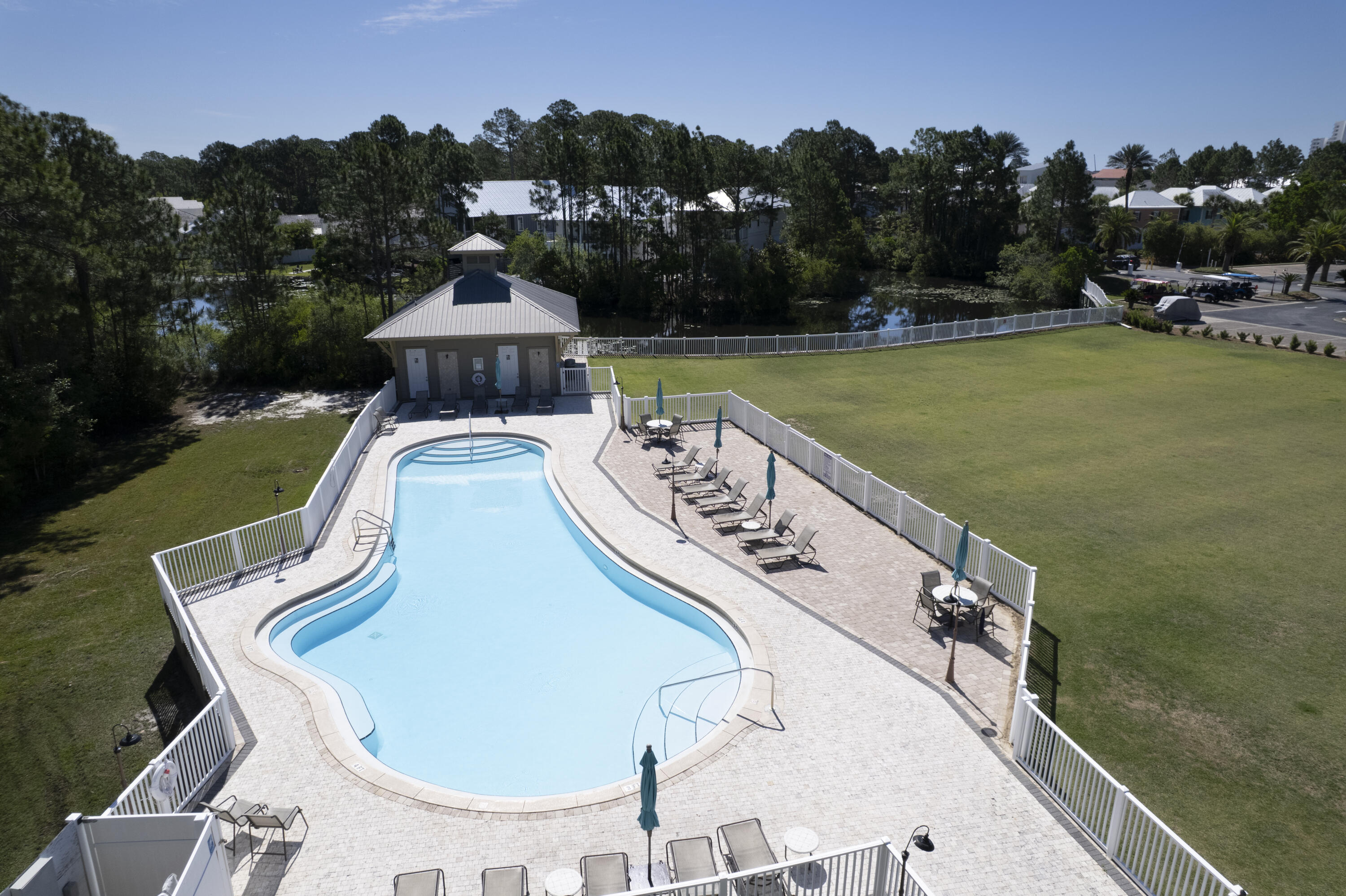 This adorable 3 bedroom, 2 bathroom condo at Seagrove Highlands is sure to settle you into vacation mode upon arrival. The first bedroom to the left is the bunk room, ready for the kids. There's a full bathroom with shower/tub just outside of that bedroom and across the hall from bedroom #2. Second bedroom has a queen-sized bed for guests. The Kitchen is fully equipped with all the needs of a vacationing beach-goer and an extra storage closet for all those beach floats and chairs can be found just outside of the condo- already packed full of chairs, tents, floats, and toys for the Beach! 
Dust the sand off your toes and kick up your feet on the screened in patio. Appreciate and enjoy the balance of backyard nature alongside the Emerald Coast's sun soaked beach. 
The Milestone and SIRS reports are up to date and are included in documents. 
This property is currently on the rental market Actual Income $$$ update coming soon!
Reach out today to tour the property and get more information about your new beach condo!
