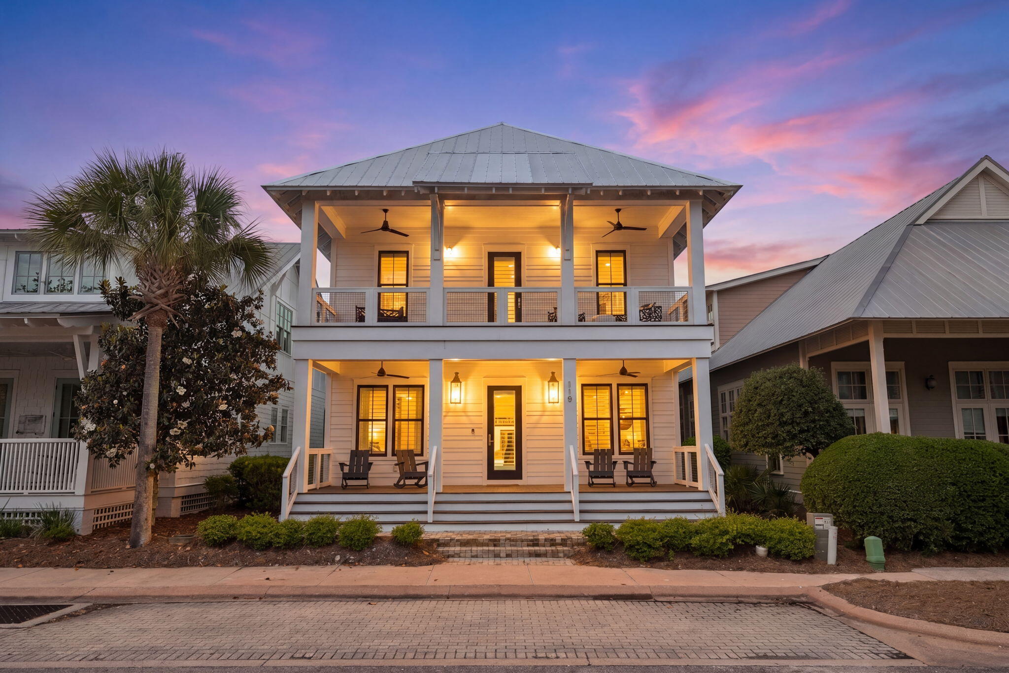 Welcome to 119 Cypress Walk in Cypress Dunes, a beautifully upgraded coastal retreat ideally located along Scenic Highway 30A in Santa Rosa Beach, Florida. Offering 3 bedrooms, 3.5 baths, and 2,378 square feet of thoughtfully designed living space, this exceptional home blends luxury finishes, smart-home convenience, and relaxed coastal charm. A full-width screened front porch welcomes you with peaceful views of the quiet street and surrounding trees--perfect for morning coffee or evening gatherings.

Extensively upgraded with $200,000 in improvements, the home showcases custom Marquis cabinetry, hardwood flooring throughout, and stunning Cambria Annicca quartz countertops with a dramatic waterfall edge. The chef's kitchen is equipped with premium appliances including a Thermador 6-burner range with griddle and double ovens, built-in Thermador steam oven, Bosch dishwasher, Miele coffee maker, and separate full-size refrigerator and freezer with custom cabinetry overlay. Additional highlights include shiplap accents throughout the downstairs entryway, beadboard ceilings and beams in the kitchen and family room, updated plumbing and lighting fixtures, fresh interior paint, and elevator. Designed for both comfort and convenience, the home also features a Control4 and Sonos smart-home system, elevator, outdoor kitchen, gas lanterns, Tesla/electric vehicle charger, outdoor shower, and dedicated golf cart parking pad.

Cypress Dunes is a gated coastal community along Scenic Highway 30A known for its natural beauty, upscale amenities, and strong sense of community. Residents enjoy access to a spectacular Gulf-view infinity pool and spa, fitness center, tennis courts, and an impressive two-story clubhouse overlooking the community's scenic cypress pond and preserve areas. Meandering walkways and a picturesque boardwalk bridge enhance the neighborhood's tranquil setting, while nearby beach access, dining, shopping, and outdoor recreation make this an ideal primary residence, vacation home, or investment property along the Emerald Coast.