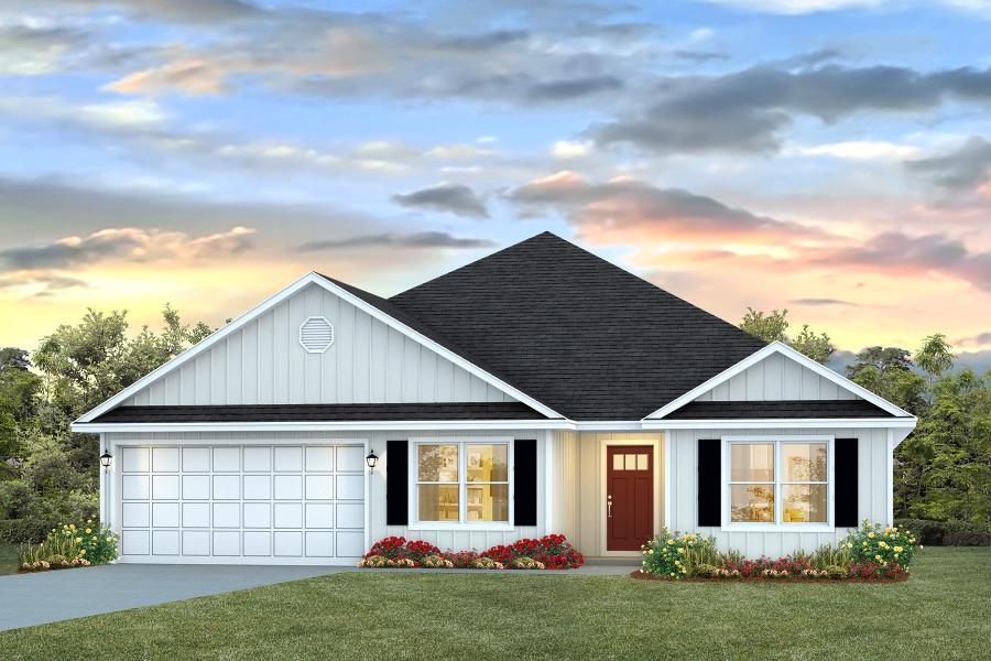 Welcome to Independence, a brand-new community featuring a beautiful community pool, lazy river, pickleball courts, and much more. Just over 2,500 square feet, this beautiful single- story home offers 5-bedrooms with 3-bathrooms, a 2-car garage, and a seamless open layout. The kitchen offers plenty of space and an island for additional counter space. The kitchen features quartz countertops and stainless-steel appliances, including a stove, dishwasher, and microwave hood combo. This home is built with our Smart Home technology package, designed to bring the ease and convenience of life right to your fingertips. Call to schedule your tour of the beautiful Finn plan at Independence in Crestview today! ALL LISTING pictures, colors, features, and size may vary. Square footages are approximate.