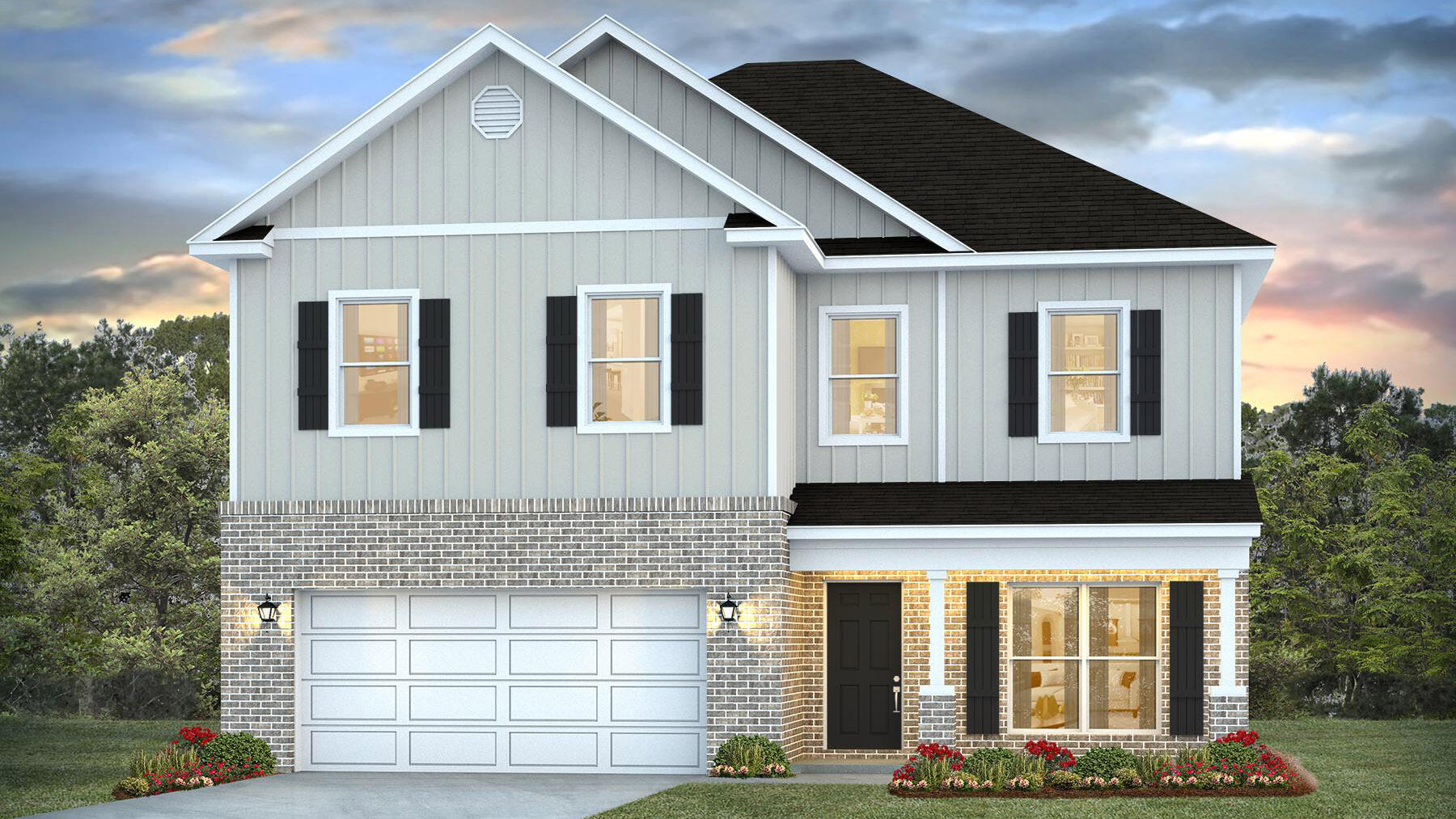 The stunning Ryleigh floor plan is a well-designed 2 story model. Highly desirable open concept. The kitchen, living room & dining area flow together for relaxed living. Floor one includes an office/flex space. Open kitchen features: all stainless-steel appliances, pantry, Quartz kitchen countertops, nice island, smooth-top range, built in microwave & quiet dishwasher.  The primary bedroom on the second floor offers a spacious walk-in closet, & adjoining bath has a double vanity, large shower, and garden tub. All baths offer Quartz countertops. This home comes standard with a Smart Home Technology package. Beautiful wood look engineered vinyl plank flooring throughout with nice carpet in the bedrooms. Fabric hurricane window protection is included & there is a covered porch. Easy drive to the airport, military base, beaches at Ft. Walton, Destin area & just minutes to golfing. ALL LISTING pictures, colors, features, and size may vary. Square footages are approximate.