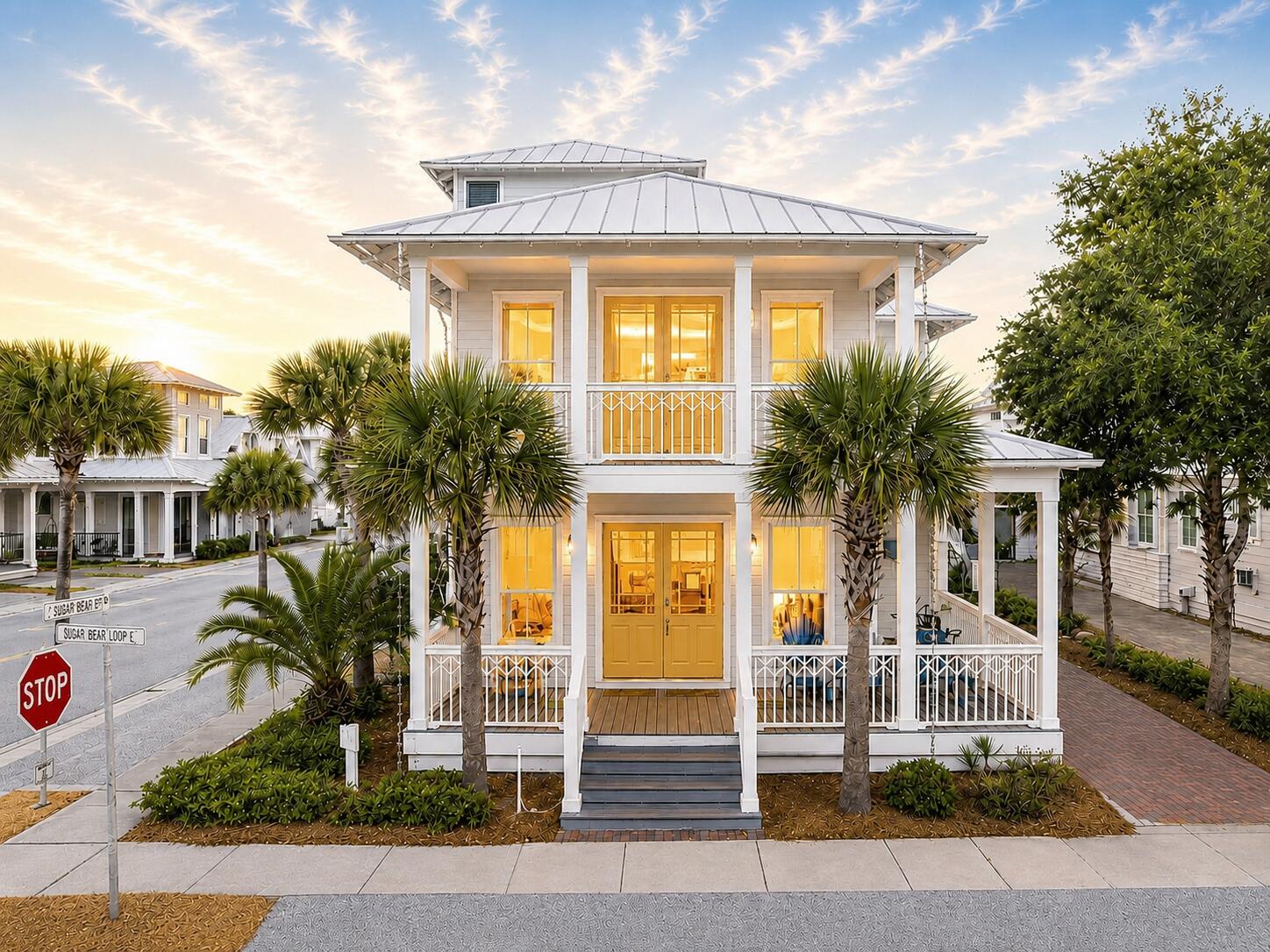 Perched on Seacrest Beach's most sought-after location near the resort pool and close to the beach, this Seaside-style residence features a stunning main house as well as a comfortable carriage house, private studio and garage. Offering wonderful outdoor living, you have several porches and plenty of storage for all of the beach toys. This home is offered fully furnished and completely equipped for creating incredible family memories. Less than a minute walk from the 12,000 SF resort pool and a quick shuttle ride from the beach, the property is ready for your ideal days along 30A. Ride your bike underneath the shade of palm trees to Rosemary Beach for morning coffee, stroll into Alys Beach for a fine meal and ride the breezy shuttle service conveniently to the beach. 9 E Blue Crab Loop can be the top-performing rental property you've been searching for. Beyond your front door, the very best of 30A is yours to discover.