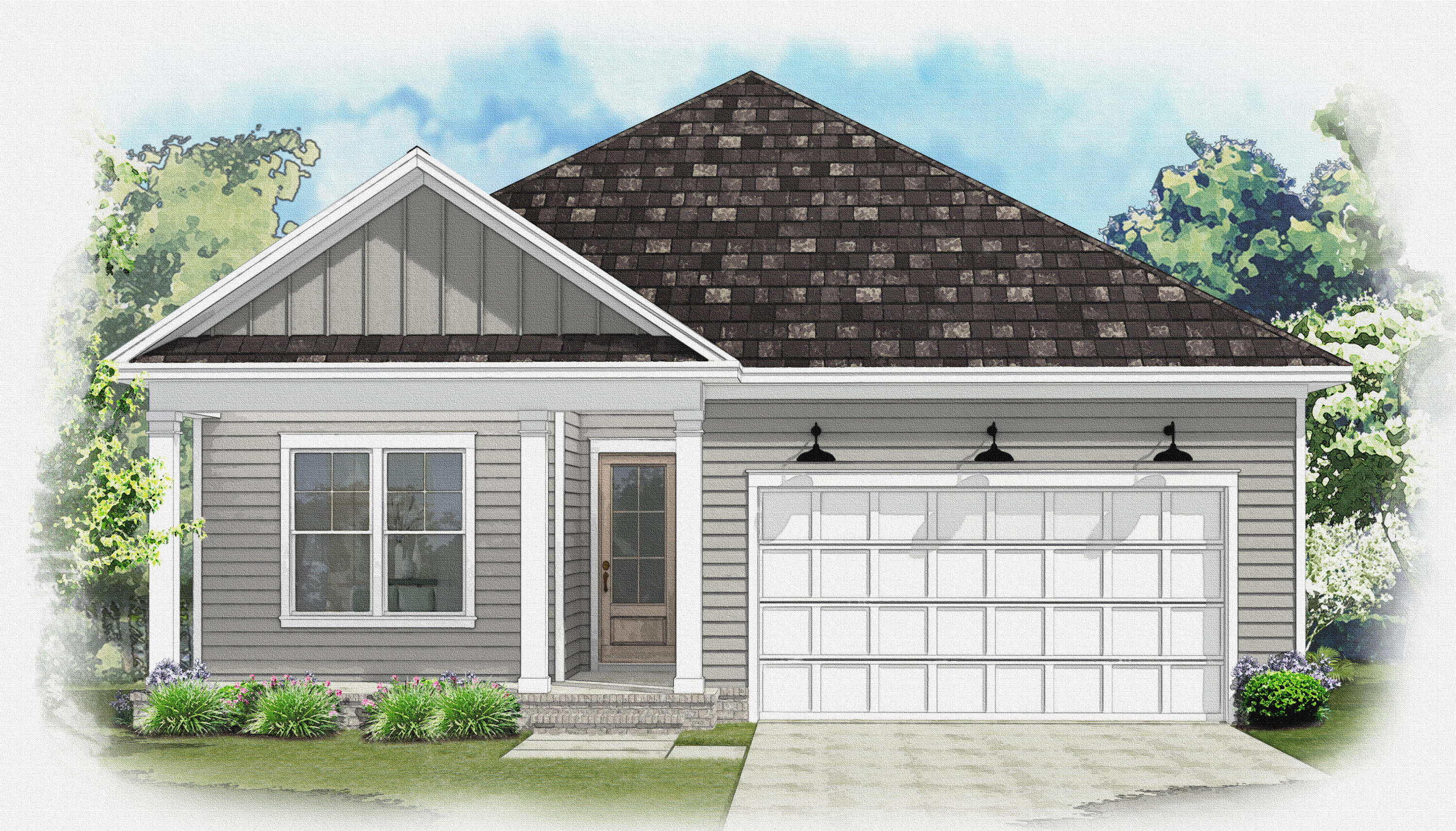 Welcome to the NEW Dogwood Plan, a highly sought-after, true one-story floorpan in Phase 7 of Deer Moss Creek!  This 2000 sq. ft., 4-bedroom, 2-bathroom home with a 2-car garage is perfectly situated on an interior perimeter lot. The exterior features  inviting tones that complement the home's classic design. Step inside, and you'll be greeted by a cozy foyer that opens into an expansive open-concept living, kitchen, and dining area--ideal for modern living and entertaining. The kitchen boasts granite countertops, shaker-style cabinets, and a large island, making it both functional and stylish. Fully cased windows throughout add to the elegance.
The living area seamlessly transitions to the covered back porch, where you can grill, relax, and enjoy the fresh air in your privately fenced 6ft backyard, a perfect retreat for unwinding. This home boasts vinyl, low E, Impact windows for added peace of mind. 
As part of the master-planned community of Deer Moss Creek, this home offers access to a wealth of amenities, including a community pool, clubhouse, basketball court, playground, gazebos, and scenic walking trails. 
If you've been searching for a spacious, one-story home in a vibrant community with ample amenities, this Dogwood Plan is the perfect choice for you. Don't miss your chance to make it yours!