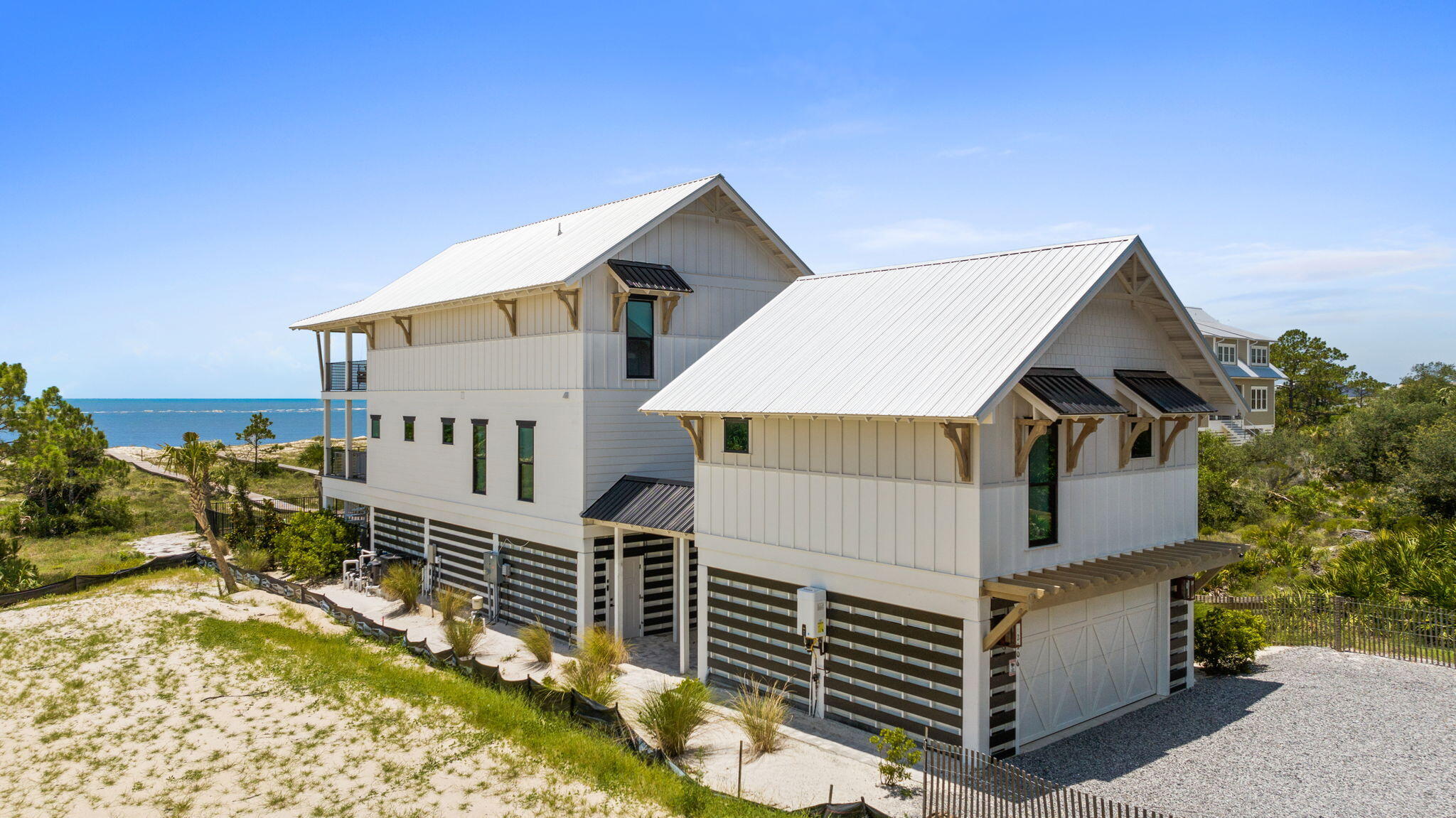 Lifestyle: Start the morning on the local golf course at St. Joseph Bay, spend the afternoon eating lunch in downtown Port St. Joe, midday barefoot on your beach, and the evening poolside under the stars(s'mores are optional). This home delivers a full coastal way of life with privacy and space that's increasingly hard to find. A rare combination on the Forgotten Coast: Gulf-front 1.1 acres, private beach and pool--all in one extraordinary property. 5 Bedrooms | 4.5 Baths • Separate guest living quarters with full kitchen and bedroom. This is a true resort lifestyle. Ideal for primary living, second home, or luxury coastal retreat. You must come experience.