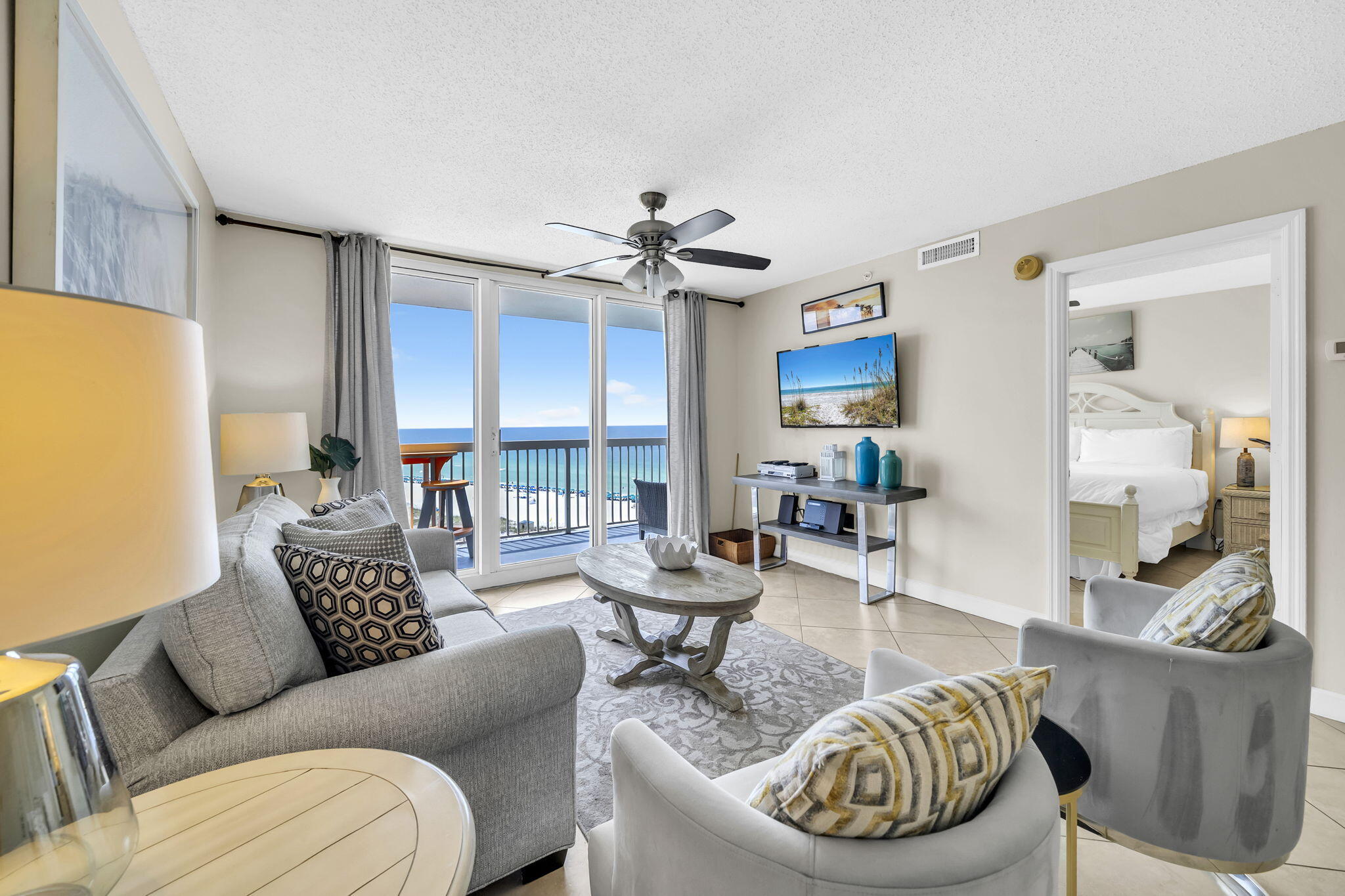 Gulf views, proven rental performance(2024- 50k & 2025-53k), and turnkey convenience come together in this 10th-floor 2BR/2BA at Pelican Beach Resort. Step onto the oversized private balcony and take in gorgeous views of the sugar-white sand and emerald waters of the Gulf. Inside, the unit is fully furnished and rental ready, featuring granite countertops, a fully equipped kitchen with breakfast bar, and a spacious dining area with Gulf views that guests remember.

The primary suite is beachfront with a king bed, a private bath and balcony, while the second bedroom features a queen bed and a spacious, well-appointed guest bath. A queen sleeper sofa in the living area brings total occupancy to 6, the sweet spot for family bookings in this market. Three TVs, an in-unit washer and dryer, and Wi-Fi round out the guest experience. 

Pelican Beach Resort is one of Destin's most established direct beachfront resorts, and its amenity package is a major booking driver: multiple Gulf view pools, indoor/outdoor heated pool, Gulf view hot tubs, beachside tiki hut, market cafe, tennis courts, fitness center, steam room and sauna, large sundecks, and an outdoor grilling area. Centrally located near Destin's restaurants, shopping, and family attractions, this resort draws repeat guests year after year, exactly what you want as an owner.

Whether you're looking for a beach getaway that pays the bills or a pure investment play, this unit is turnkey and ready to generate income from day one.