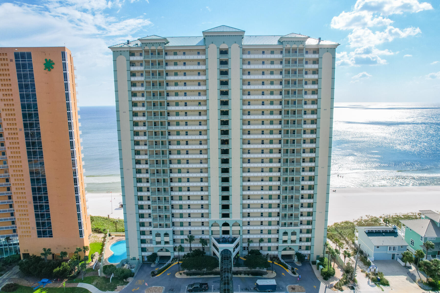 Welcome to your perfect beach getaway! Celadon Beach Resort is a well-managed association with solid financials, completed structural integrity study and strong leadership, offering confidence and peace of mind for owners and investors alike. This beautifully updated 1-bedroom, 2-bathroom condo with hall bunks and a pullout sofa offers a comfortable, stylish retreat directly on the sugar-white sands of Panama City Beach. Never used as a short-term rental, this well-cared-for unit presents in exceptional condition and offers a rare opportunity to own a truly turn-key beachfront property. Thoughtfully upgraded with refined designer touches throughout, the condo features upgraded appliances, luxury vinyl plank flooring, and tasteful finishes that create a modern coastal feel far above the typical beach rental. Spend the day on the beach or by one of the two sparkling pools -- including one heated for year-round enjoyment -- then unwind on the large private balcony while taking in breathtaking sunset views and the relaxing sound of the waves. With beach access and resort-style amenities, this property is ideal as a peaceful personal retreat, second home, or short-term rental investment. Don't miss your chance to own your slice of paradise on the World's Most Beautiful Beaches!