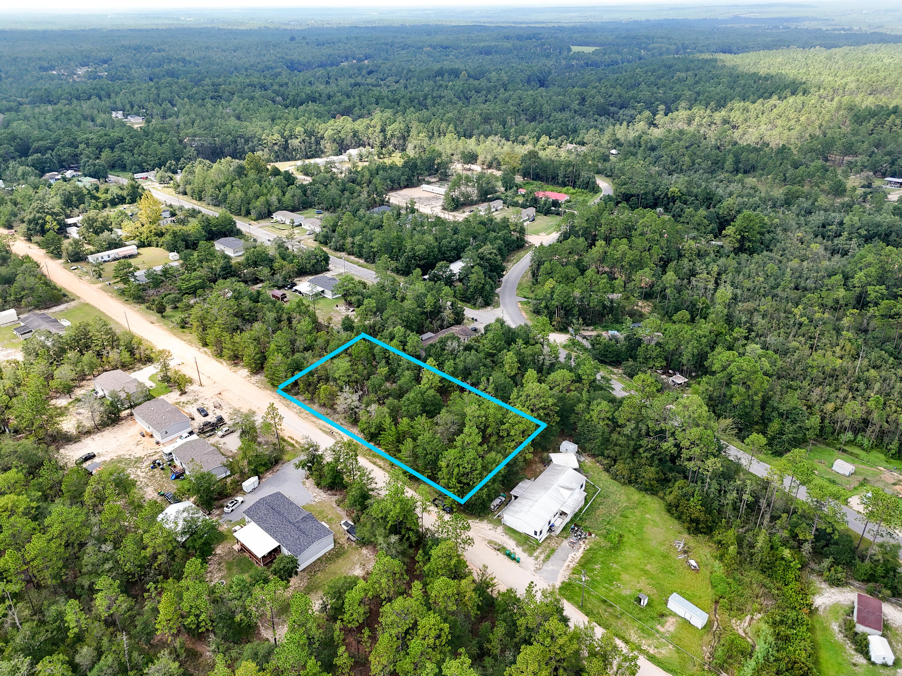 Located between DeFuniak Springs and Mossy head with easy access to the interstate here are 3 lots to choose from available. Each wooded lot is 80X125 has Mossy Head water available along with power just across the street. This property and also offers you your own personal homestead at an amazing price, Seller is willing to sell all 3 lots together for $41,700.
These are some of the best priced lots in this area and offer tons of protentional if you are looking for an investment to build spec homes or to put in new mobile homes to sell, what more could you ask for than 3 lots side by side,. Call today to check this DEAL out!