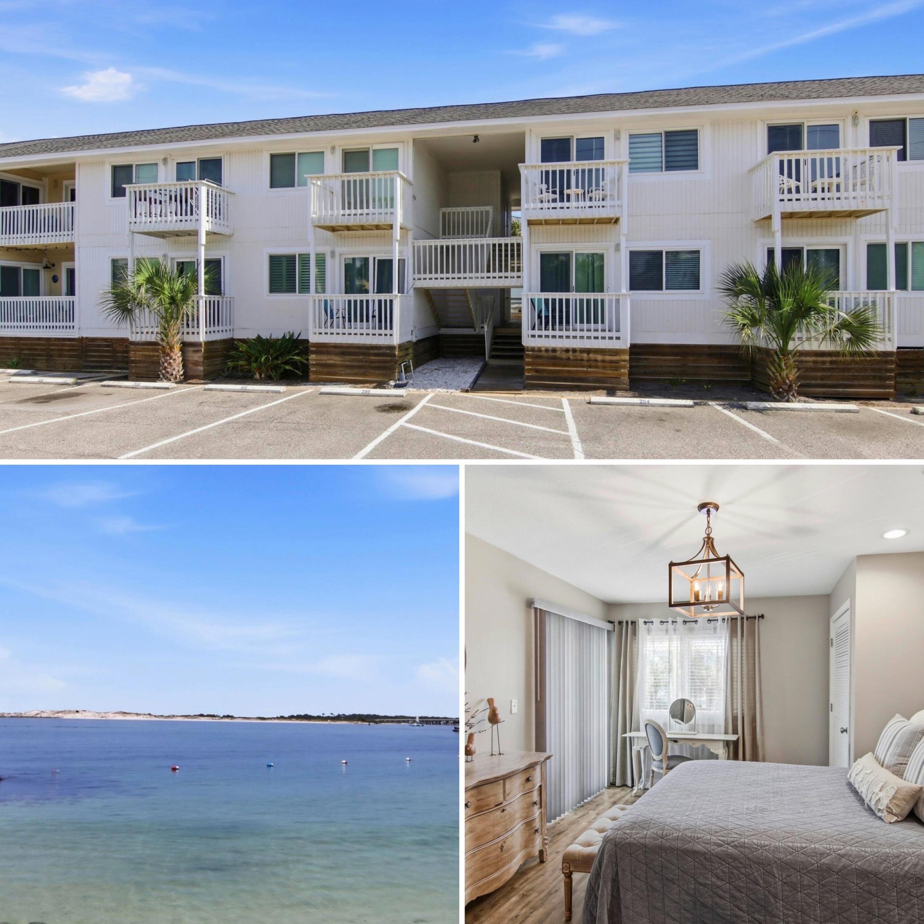Located on coveted Holiday Isle, this fully furnished, professionally designed waterfront townhome sits in one of Destin's most exclusive and tightly held positions, directly on both the canal and harbor with deeded beach access just moments away. Opportunities like this don't come up often, and when they do, they rarely feel this refined. Thoughtfully designed and professionally curated, this residence offers a one-bedroom layout that lives far larger than its footprint suggests. Every inch has been intentionally planned to maximize flow, natural light, and livability, creating a space that feels open, elevated, and incredibly comfortable.

The interior design brings a true sense of coastal sophistication, blending soft textures, curated furnishings, and a calming palette that makes the entire home feel like a private retreat. It is the kind of space where nothing feels wasted and everything feels considered.

Out back is where the lifestyle truly unfolds. Your private waterfront setting sits directly on the canal with immediate access to the Destin Harbor, making boating part of everyday life. Mornings are quiet and peaceful on the water, afternoons are spent out exploring the Gulf, and evenings often end with sunsets reflecting across the harbor and fireworks lighting up the sky.

This property also performs beautifully as an investment, currently operating as a successful rental with strong net returns and being offered fully turnkey. Low HOA fees make ownership even more attractive, especially in a waterfront location of this caliber.

With harbor and canal frontage, deeded beach access, designer furnishings, and established income performance, this is a rare opportunity that blends lifestyle and investment in a way few properties can.

Some homes are simply well designed. This one feels like it was designed exactly for the way you want to live.