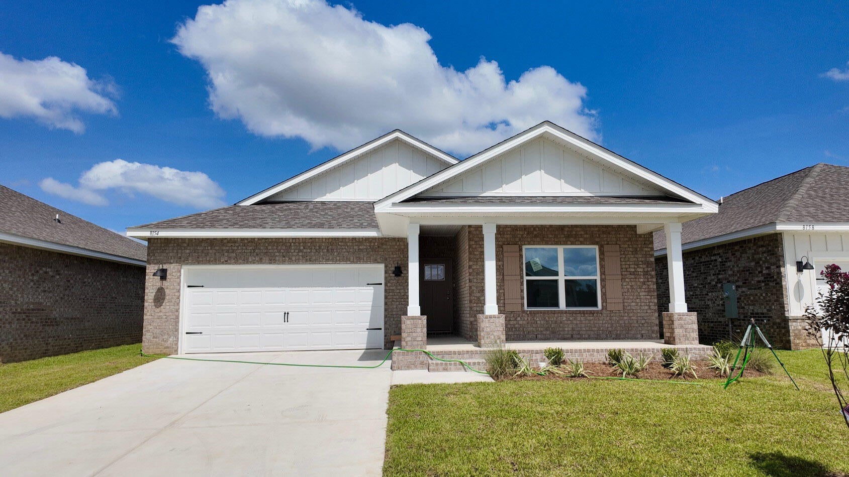 Blackwater Reserve NEW community featuring a beautiful community pool, Lazy River and Pickle Ball. The Creekside model is a spacious and desirable open concept floorplan, built-in lighting & fabulous layout for relaxed living, 5 bedrooms, 3 bathrooms, 2-car garage, & the 'Smart Home Connect 'System with a variety of convenient Smart Home devices you will love. Spacious Great Room & dining area is open to the kitchen & lots of windows for natural lighting. Well-designed open kitchen includes stainless steel appliances, a smooth-top range, built-in microwave, gorgeous quartz countertops, quiet dishwasher, corner pantry, island bar, eye-catching wood-look flooring, and plush carpet in the bedrooms. Hurricane door & window protection is included. Stylish curb appeal.