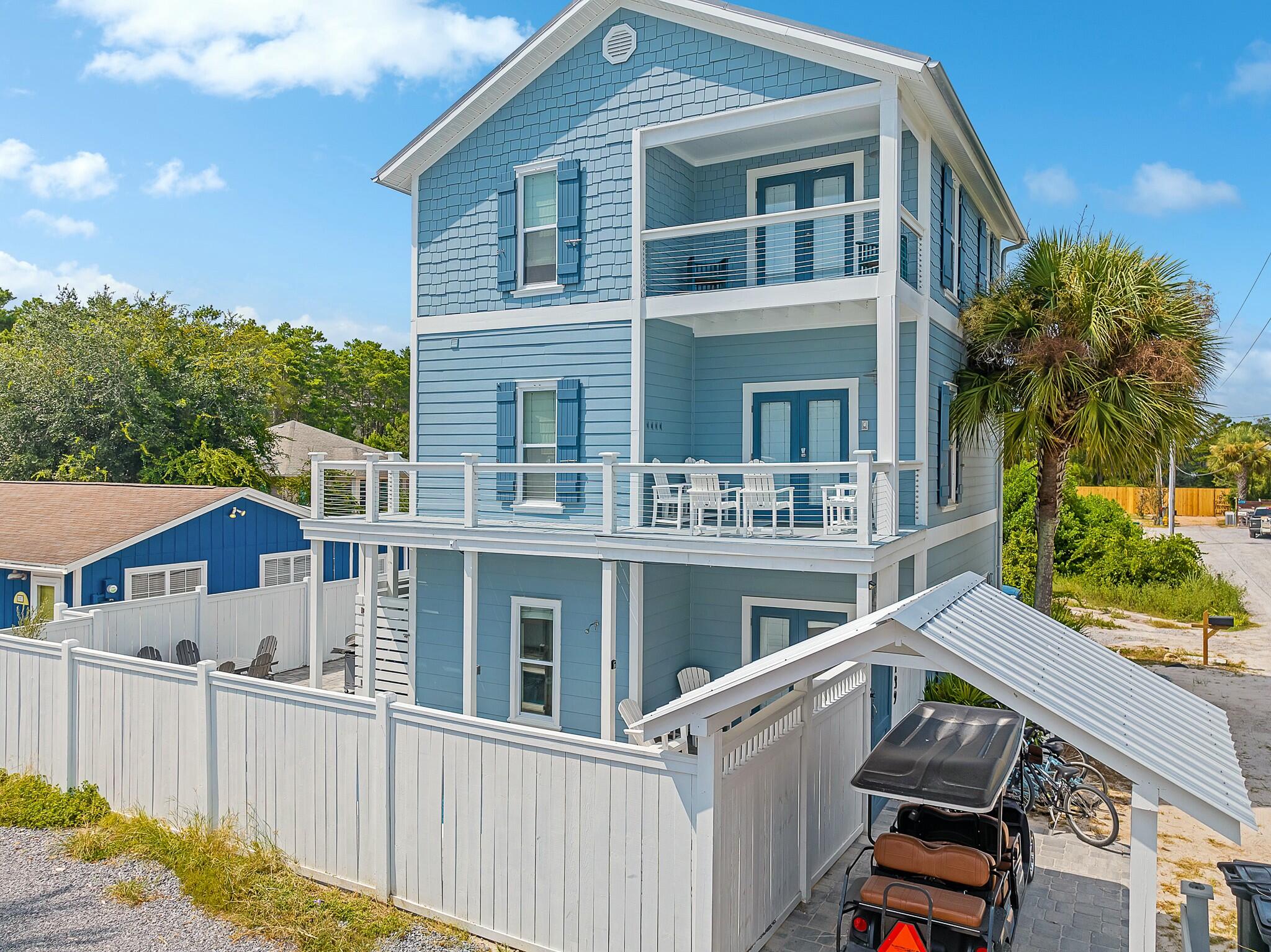 Just a 5-minute walk to sugar-white sands, this beautifully updated, fully furnished home is truly turn-key. Relax by your private pool after a day at the beach or explore nearby Greenway Station's premier dining and boutique shops. With a proven rental track record, this is an incredible opportunity to offset cost of ownership in one of the most desirable beach destinations in the country. 

Located south of 30A, A.K.A. close to the beach :-), it's too easy to jump in the golf cart and scoot on down to the sugar white sands we all love. With 3 King rooms, a bunk room, and a couple sleeper sofas, the home sleeps a small army, AND has parking to accommodate them all as well.