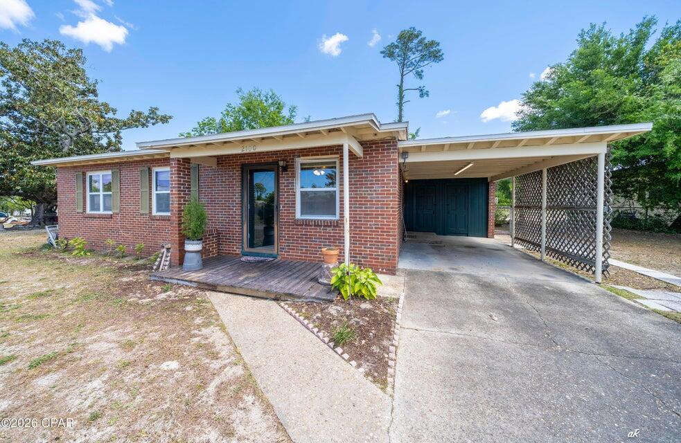 Brick home with major system updates already completed--all appliances, including the washer and dryer, are included in the sale! Clean, simple, and in a price range buyers are actively watching, this 3-bedroom, 1-bath all-brick home offers peace of mind with plumbing updates completed within the past two years and electrical updates completed within the past five years. Conveniently located in the heart of Panama City, just off Airport Road near 23rd Street, you'll be minutes from grocery stores, the hospital, shopping, dining, and other everyday conveniences. The home features a functional layout with plenty of potential, whether you're looking for a primary residence, your first home, or an investment opportunity. The all-brick exterior provides low-maintenance living, while the backyard offers space to relax and enjoy without the burden of extensive upkeep. With key system improvements already in place, included appliances, and an affordable price point, this home is an excellent opportunity for buyers looking for value in a convenient location. Schedule your showing today!