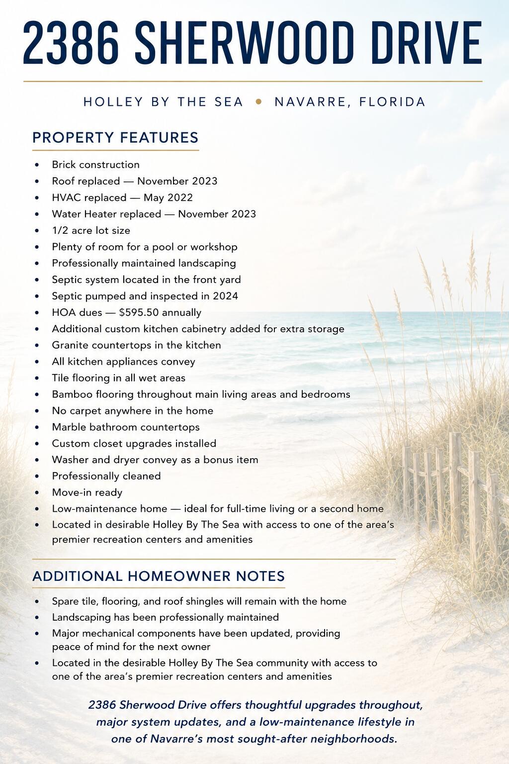 HOLLEY BY THE SEA - Residential