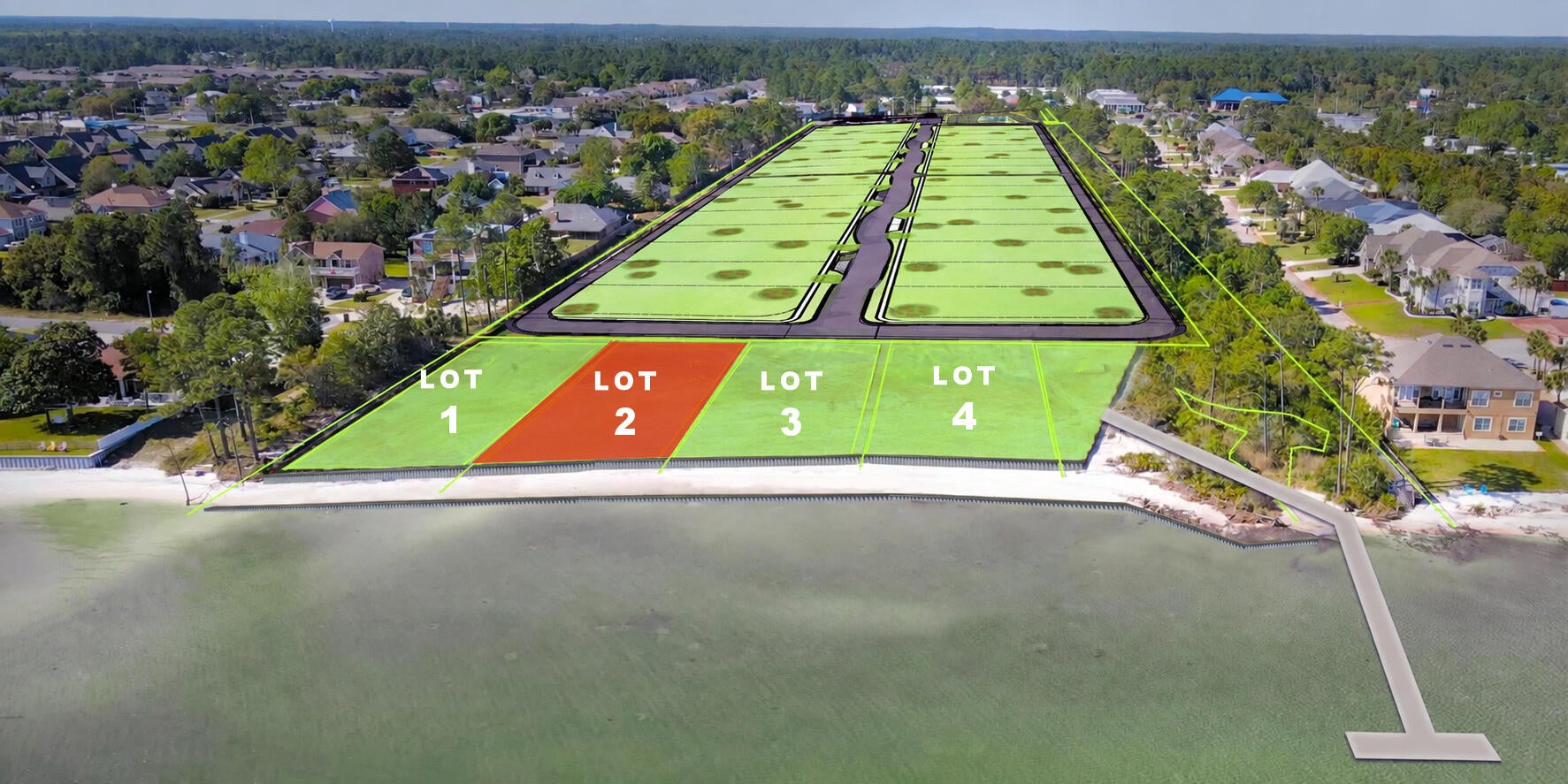 This is one (1) of four (4) new waterfront lots available for sale in Heronshaw located in Navarre, Florida. Enjoy your unobstructed across the Intercoastal Waterway to the pristine white sands of Navarre Beach and the gulf waters beyond.

Buyer(s) are free to use their own floorplan and select their own builder, providing both are approved by the developer.