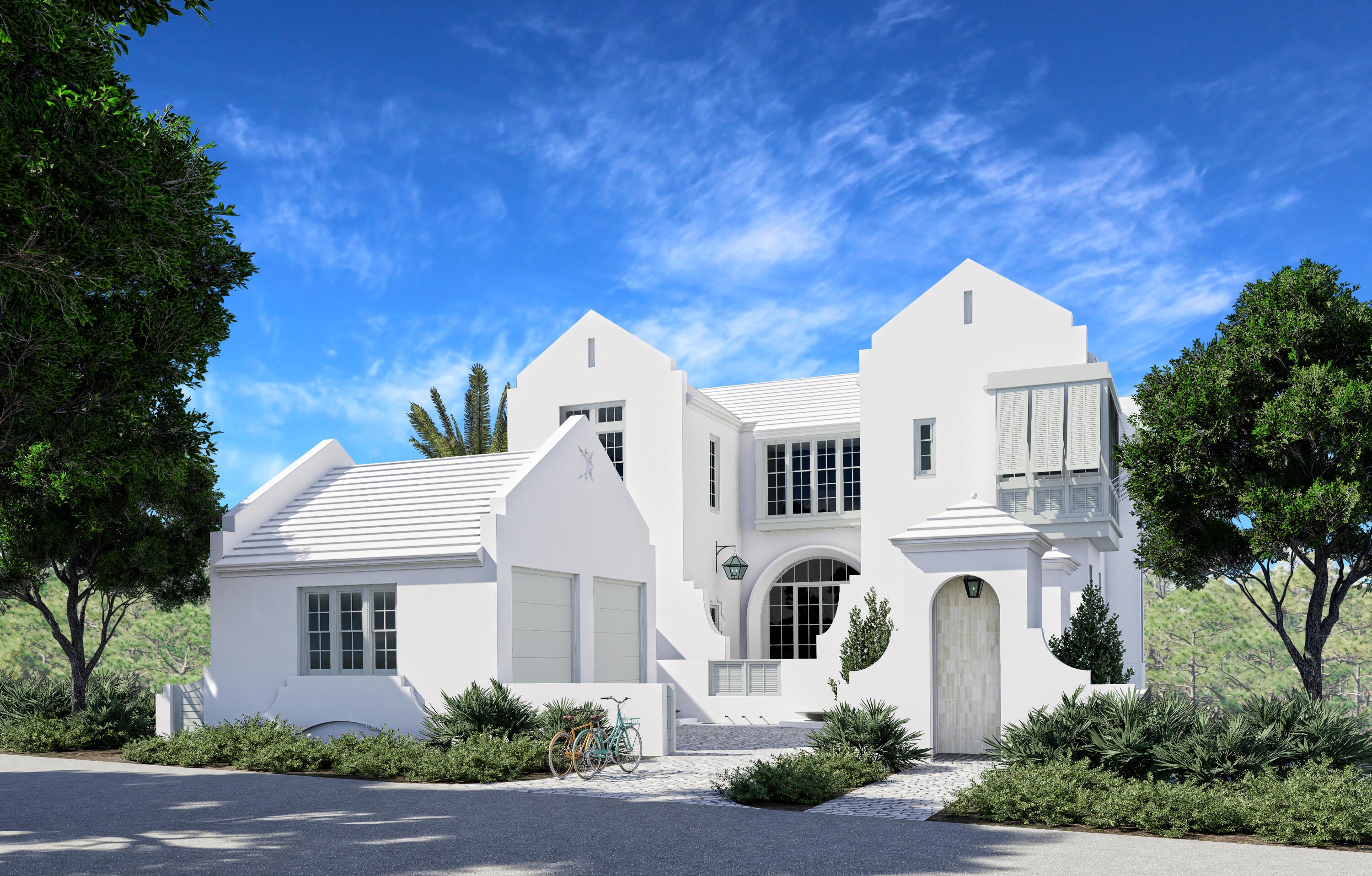 One of the largest remaining Villa homesites in Alys presents a rare opportunity to bring an extraordinary custom residence by Christ & Associates to life. Positioned on a private corner homesite bordered on two sides by the nature preserve, this exceptional offering pairs a premier homesite with a distinctive architectural vision, creating the foundation for a landmark coastal residence within on of the Gulf Coast's most celebrated communities. The proposed two-story residence encompasses approximately 6,433 sq ft of thoughtfully designed living space, where refined entertaining and relaxed everyday living come together seamlessly. The floor plan features five bedrooms, including dual primary suites, along with a spacious living room, separate family room, second-floor lounge, private elevator, and 2-car garage. Extending beyond the interior is 1,441 sq ft of outdoor living space, featuring a private pool deck, in-ground pool and hot tub, covered porch, and a second-level sitting porch, creating a natural connection between the home's indoor and outdoor living environments. Surrounded by protected natural landscape on two sides, the homesite offers an exceptional balance of privacy, openness, and architectural opportunity. Ideally located along the north end of Charles Street, owners will enjoy convenient access to the Beach Club, Caliza Pool, Zuma Wellness Center, Silva Pool and Restaurant, and the sugar-white beaches of the Gulf. Combining one of Alys Beach's premier remaining homesites with a custom architectural design by Christ & Associates, this offering represents one of the last opportunities to create a residence of this scale and distinction within one of the Gulf Coast's most significant neighborhoods.