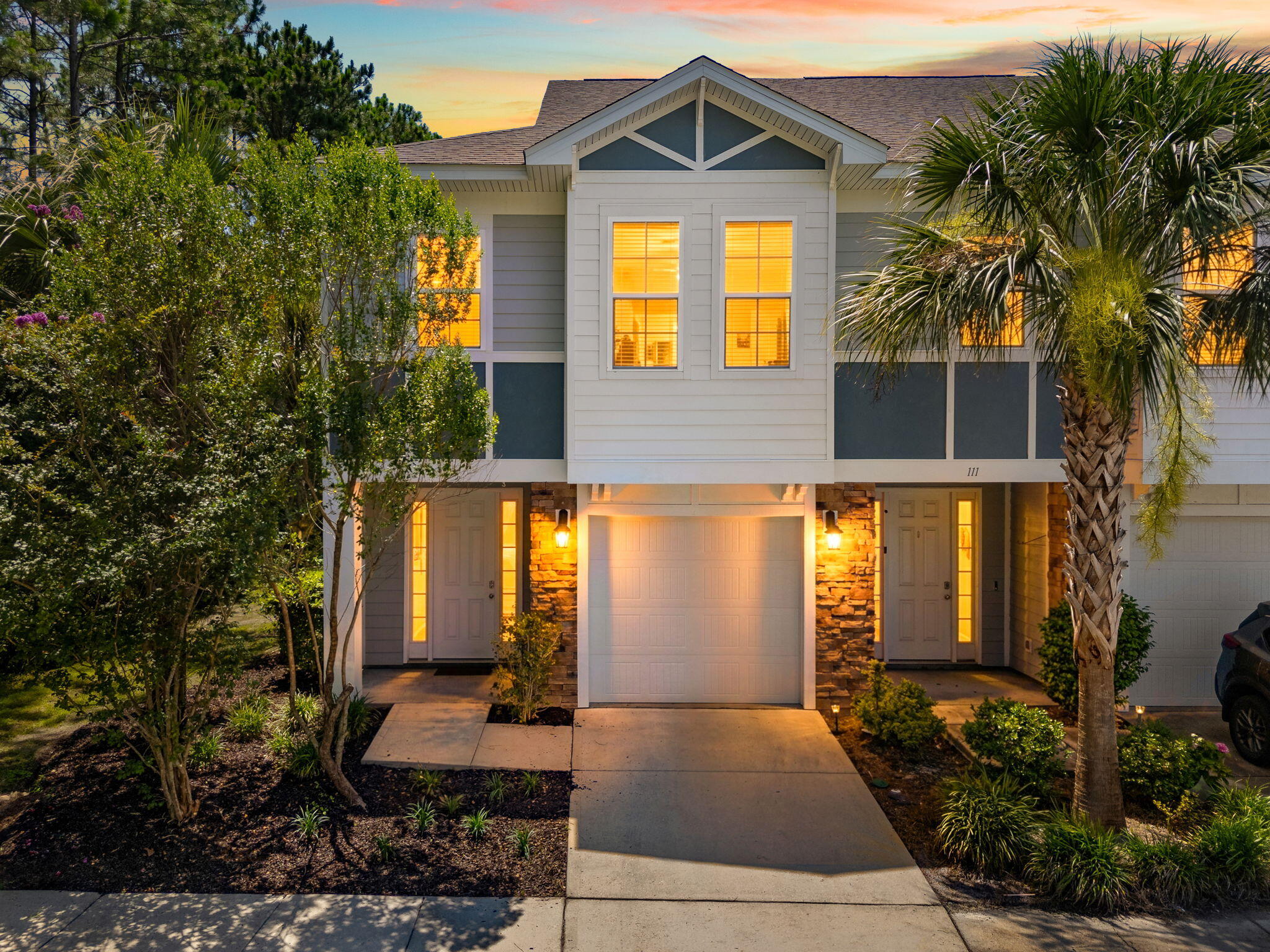 Currently under contract - seller will consider backup offers.  

Discover 113 Enchantment Falls Lane, a thoughtfully designed 3-bedroom, 2.5-bath home in the heart of Panama City Beach. With 2,093 square feet of living space, this two-story residence features an open floor plan and serene pond views, all just minutes from the Gulf of Mexico.  

The main level offers a seamless flow between the living, dining, and kitchen areas, ideal for everyday living and entertaining. Large windows bring in natural light and showcase the water view. The kitchen is laid out for efficiency, with generous counter space and storage, while a main-level half bath adds convenience for residents and guests.  

Upstairs, the primary suite includes an en suite bath and a spacious closet. Two additional bedrooms share a full bath and are flexible for guests, a home office, or hobby space.  

Outside, the pond-view setting creates a peaceful backdrop for relaxing, grilling, or outdoor dining. The location places you about five minutes from the beach, public shoreline access, shopping, dining, and local services, making this property well-suited as a primary residence, second home, or investment opportunity, subject to local regulations.  

113 Enchantment Falls Lane combines a functional layout, water views, and a prime Panama City Beach location close to coastal amenities.