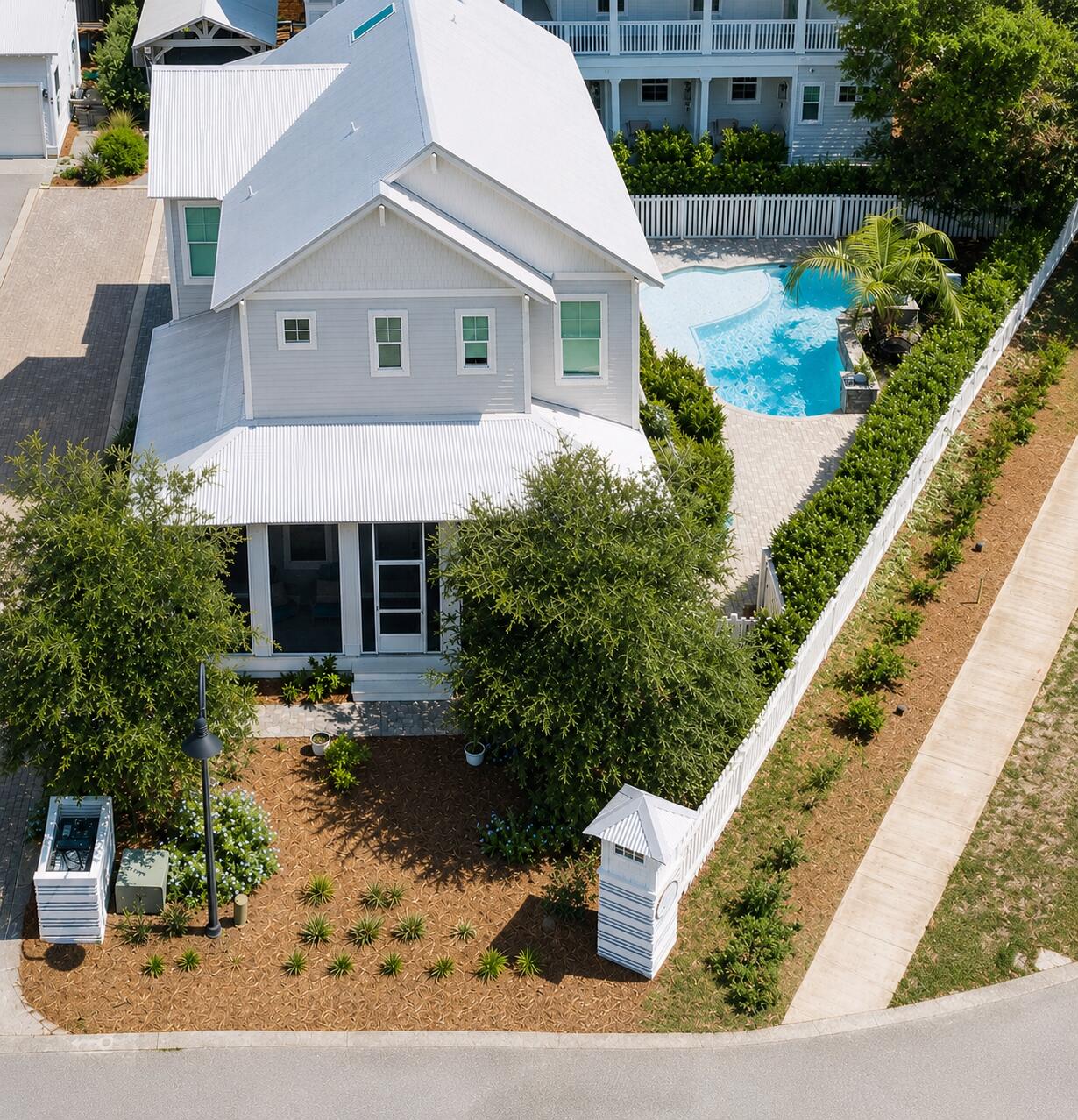 Rare opportunity to own a newer home with a private pool in the Grayton Beach area for under $1.3 million! Whether you're searching for a primary residence, a vacation retreat, or a property with exceptional income potential, 10 Grayton Boulevard offers the rare combination of value, location, and flexibility that's becoming increasingly difficult to find along 30A.
Set on an oversized homesite surrounded by protected state park acreage and scenic trails, this thoughtfully designed home allows your family to enjoy the peaceful side of coastal living while remaining just minutes from Grayton Beach, 30A's renowned restaurants, boutique shopping, and public beach accesses. The Grayton Beach shuttle park is only steps away, making beach days effortless.
Designed with both everyday living and vacation rentals in mind, the home features four spacious ensuite bedrooms and four full bathrooms, providing privacy and comfort for family, friends, or guests. The open-concept floor plan is filled with natural light and showcases premium quartz countertops, custom millwork, elegant wall and ceiling details, and inviting indoor-outdoor living spaces that make gathering together easy.
What truly sets this property apart is its private resort-style backyard. As the only home in the neighborhood with its own private pool, it offers a distinctive amenity that enhances your family's enjoyment while creating a meaningful competitive advantage in the vacation rental market. The screened-in porch.. provides a peaceful place for morning coffee, while the outdoor shower makes rinsing off after a day at the beach simple and convenient.
Because the home is recently built, you'll enjoy the confidence of modern construction with lower maintenance and fewer unexpected projects, allowing you to spend more time enjoying everything that makes 30A special.
Whether your goal is building family memories, generating strong rental income, or both, 10 Grayton Boulevard delivers an exceptional opportunity to own a move-in-ready coastal home in one of the Emerald Coast's most desirable locations--at a price point that is becoming increasingly rare.