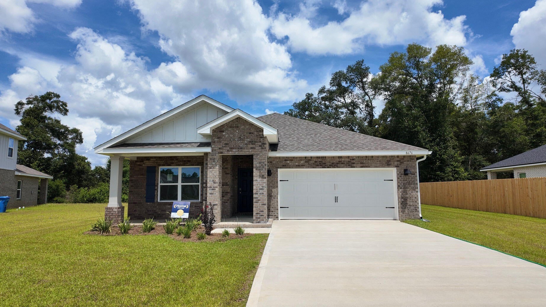 Welcome to Plantation Woods! The charming Beau is one of our most popular & highly desired open concept designs. Equipped with four beds, two baths, a covered patio, and a two-car garage. A thoughtfully designed kitchen offers relaxed living with a lg. island bar, quiet dishwasher, all stainless appliances, and pantry. The primary bedroom and adjoining bath feature a walk-in closet, double sink vanity, tub, and separate shower. Quartz countertops in the kitchen and baths, wood look flooring throughout, and plush carpet in the bedrooms. The Smart Home Connect System includes several convenient devices you will love. Fabric Hurricane door and window protection are also included. Call or text to schedule a tour today! ALL LISTING pictures, colors, features, and size may vary. Square footages are approximate.
