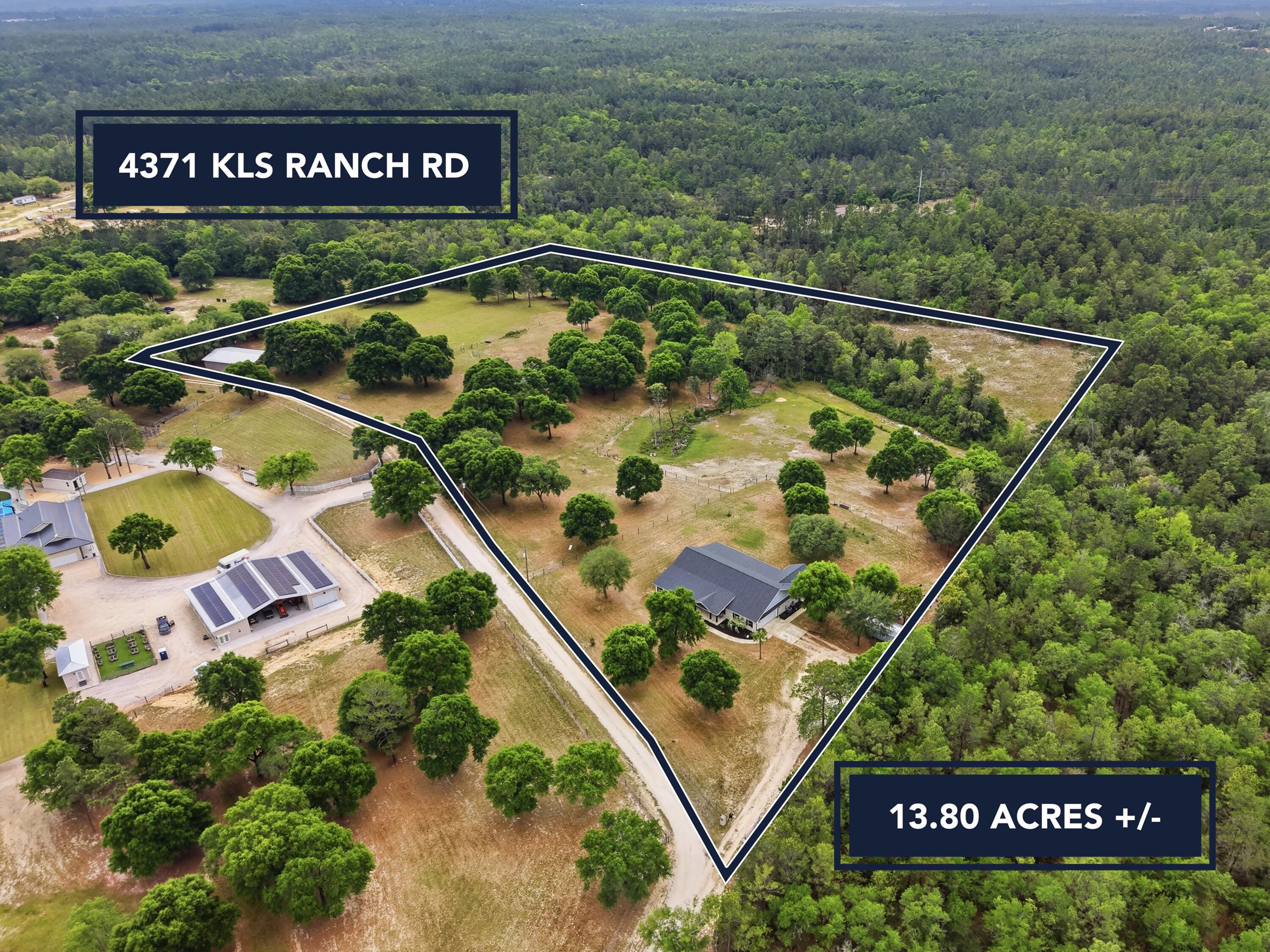 ONE-OF-A-KIND HIDDEN GEM - Dual-Residence Custom Country Estate on Nearly 14 Acres! The property is just 45 minutes to Emerald Coast Beaches!

Tucked away off a quiet road just off Highway 393, this breathtaking custom-built property offers nearly 14 acres of privacy, beauty, and endless opportunity. Built in 2020, this rare estate features two homes under one roof, making it ideal for multi-generational living, aging parents, adult children, Airbnb potential, rental income, & more.

Zoned for agriculture, this stunning property is fully equipped for farming and livestock with five fenced pastures, all supplied by a deep water well, along with a picturesque creek bed running through the center of the property and mature trees, peach & plum trees, and blueberry bushes scattered throughout Additional outdoor features include a 40x61 pole barn, chicken coop, 11x24 storage building with porch, and ample space to build additional stables or livestock facilities. Current owners are actively raising chickens, cows, and donkeys, showcasing the property's incredible versatility.
The main residence features luxury vinyl plank flooring throughout (no carpet) and high-end finishes at every turn. The open-concept layout includes a spacious living room, dining area, and a stunning gourmet kitchen complete with a Wolf gas range/oven, French door refrigerator, dishwasher, farmhouse sink, large granite island with counter-height seating, corner pantry, an abundance of white shaker cabinetry, and a fully equipped butler's pantry with an additional sink and ice machine.
The spacious primary suite easily accommodates a king-size bedroom set and offers a spa-like ensuite bathroom featuring a double vanity, water closet, linen closet, and a massive tiled walk-in shower with dual shower heads. Two additional bedrooms--both with walk-in closets--are separated by a full bathroom.
The oversized side-entry two-car garage is fully insulated and includes an automatic opener plus pull-down attic access with additional storage decking. The home's indoor laundry room is conveniently located near the primary suite and also connects to the second living space.
A private entrance from the front porch leads to the second residence, which functions as a fully independent living space complete with its own living room, dining area, kitchen, and upscale finishes throughout. The kitchen includes granite countertops, breakfast bar seating, beautiful wood cabinetry, and stainless steel appliances. This private living space also includes a large primary suite with ensuite bathroom, a spacious bonus room ideal for a guest room, office, or flex space, and a dedicated 16x10 screened-in porch.
Outdoor living is unmatched with multiple porches designed to take in the peaceful surroundings, including a 38x10 front porch, 60x10 back porch, 20x20 back porch, and 16x10 screened porch, all accented with beautiful Craftsman-style columns.
Additional features include:
  Two water heaters (gas tankless + electric tank)
  Two HVAC systems (one for each residence)
  Rain gutters
  Public water to the home
  Well water dedicated for agricultural use
This extraordinary property offers the perfect combination of luxury living, income potential, agricultural functionality, and unmatched privacy. Properties like this rarely come available--schedule your private showing today!