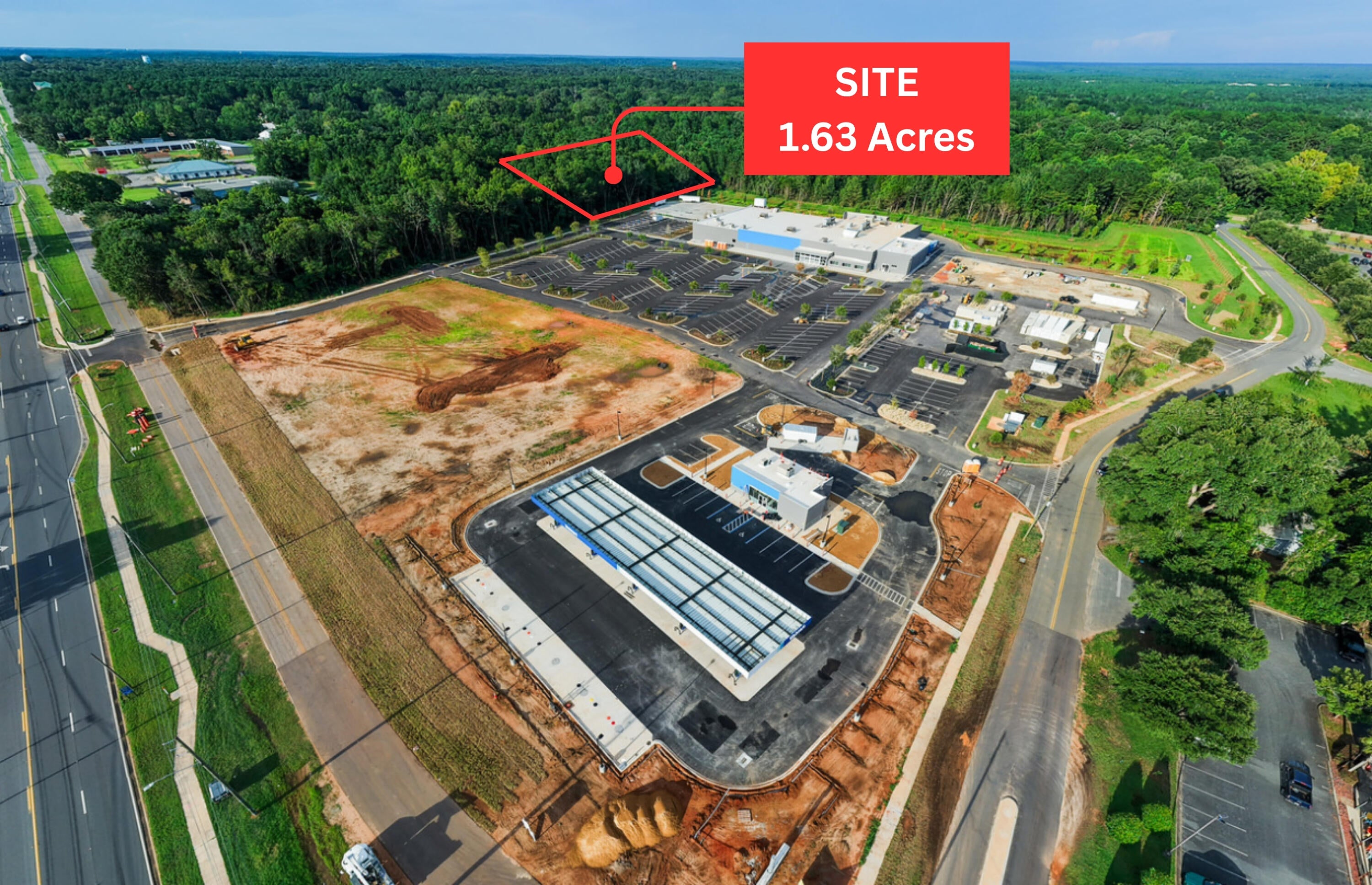 This 1.63-acre Walmart outparcel is a prime commercial development opportunity situated immediately adjacent to the brand-new Walmart Neighborhood Market at 1150 Industrial Drive in north Crestview, Florida. This rapidly growing area along the Highway 85 corridor benefits from high-visibility frontage, strong daily traffic counts, and direct adjacency to one of the region's most anticipated retail anchors. The new Walmart site will have a Chick-fil-a on the north side of the Industrial Road frontage and also a Murphy's Oil in the southwest corner of Richbourg and Industrial. There will be a new traffic light installation at the intersection of Richbourg and Highway 85.